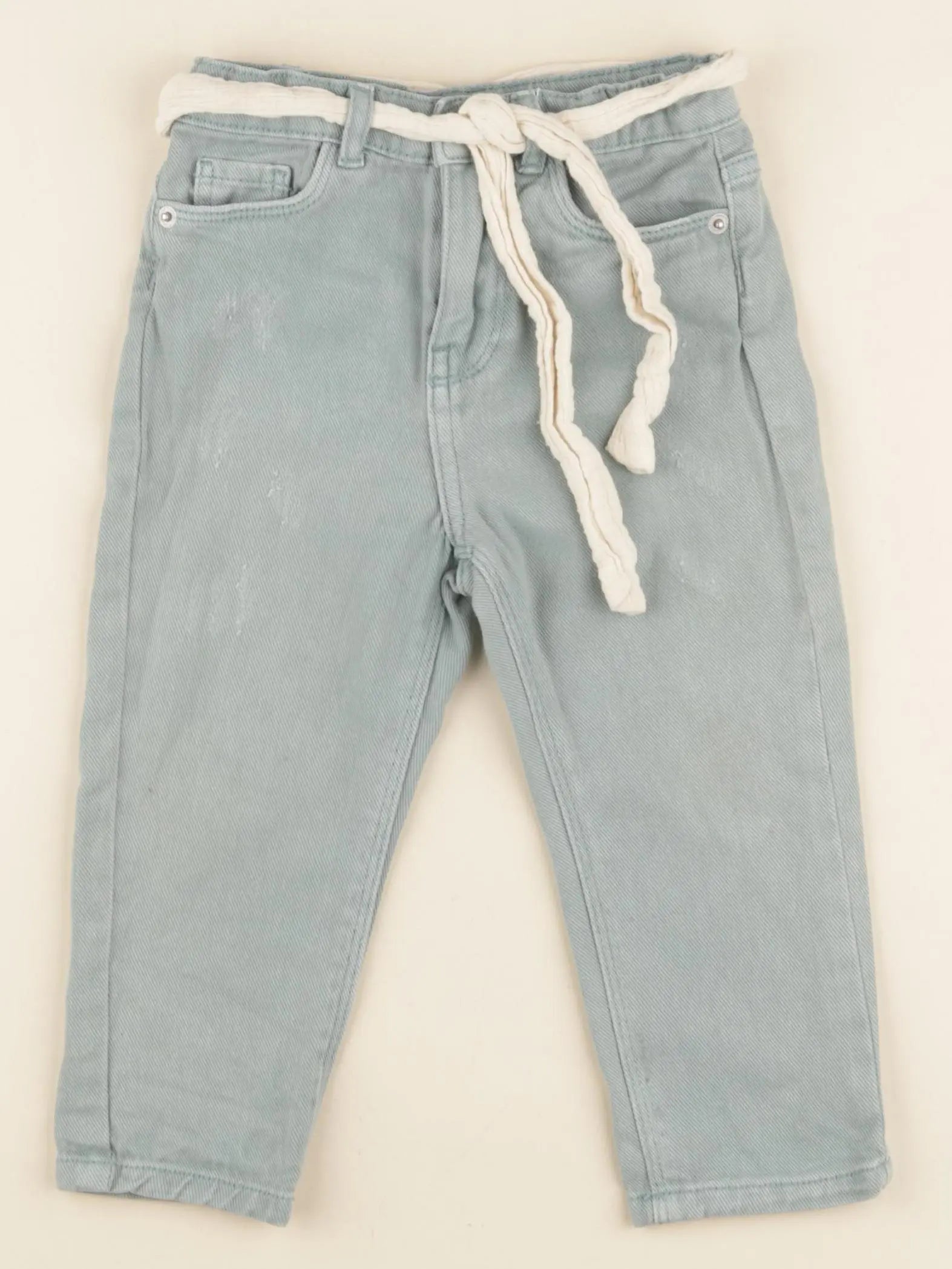 Vertbaudet - pantalon vert - 2 ans