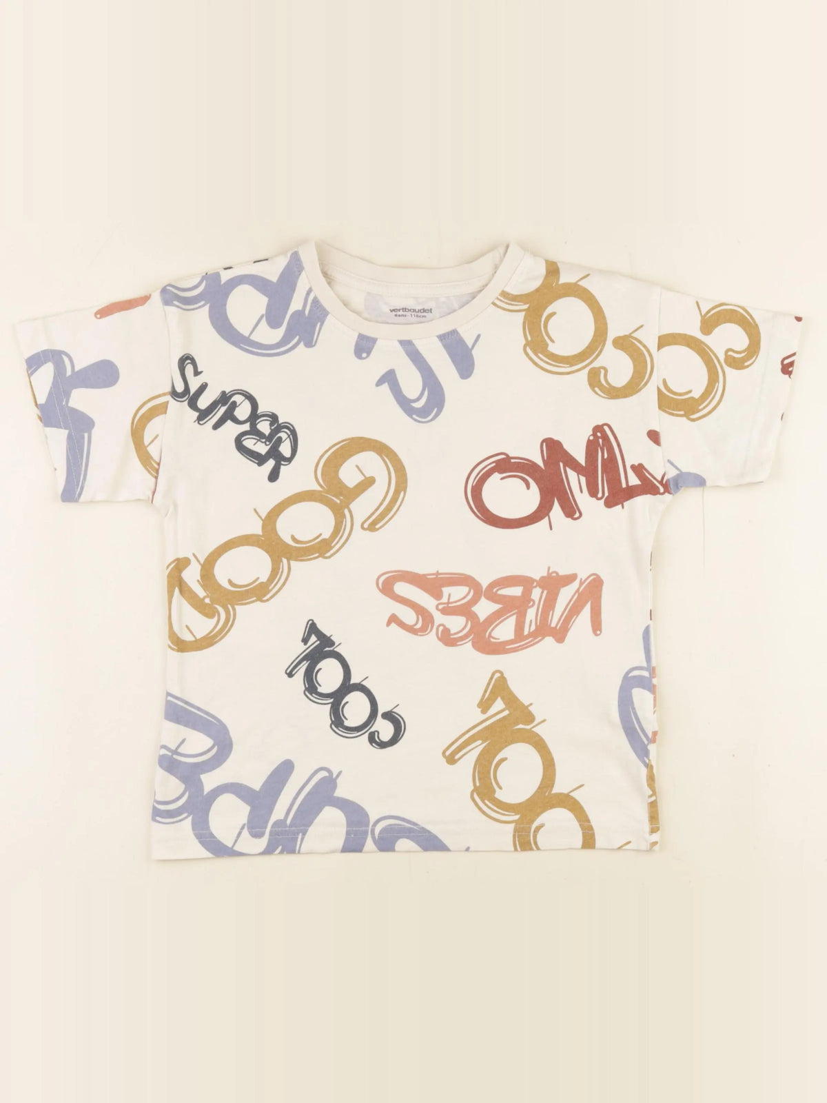 Vertbaudet - tee-shirt multicolore - 6 ans