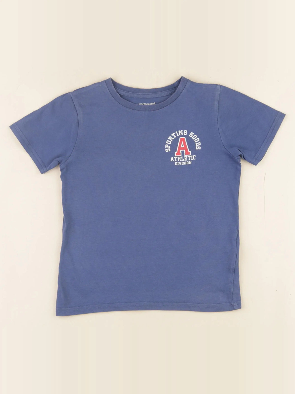 Vertbaudet - tee-shirt bleu - 6 ans