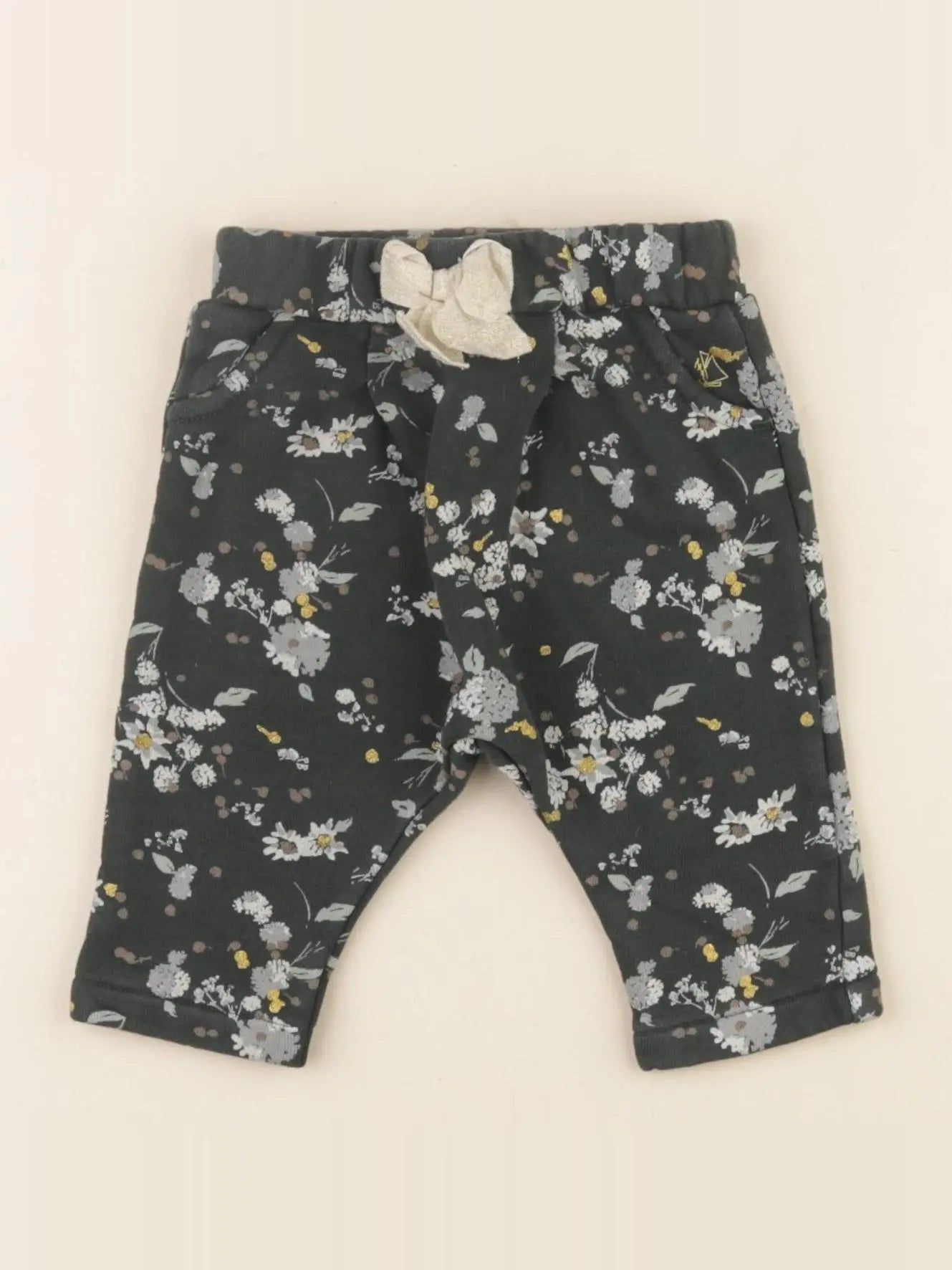 Petit Bateau - pantalon vert - 3 mois