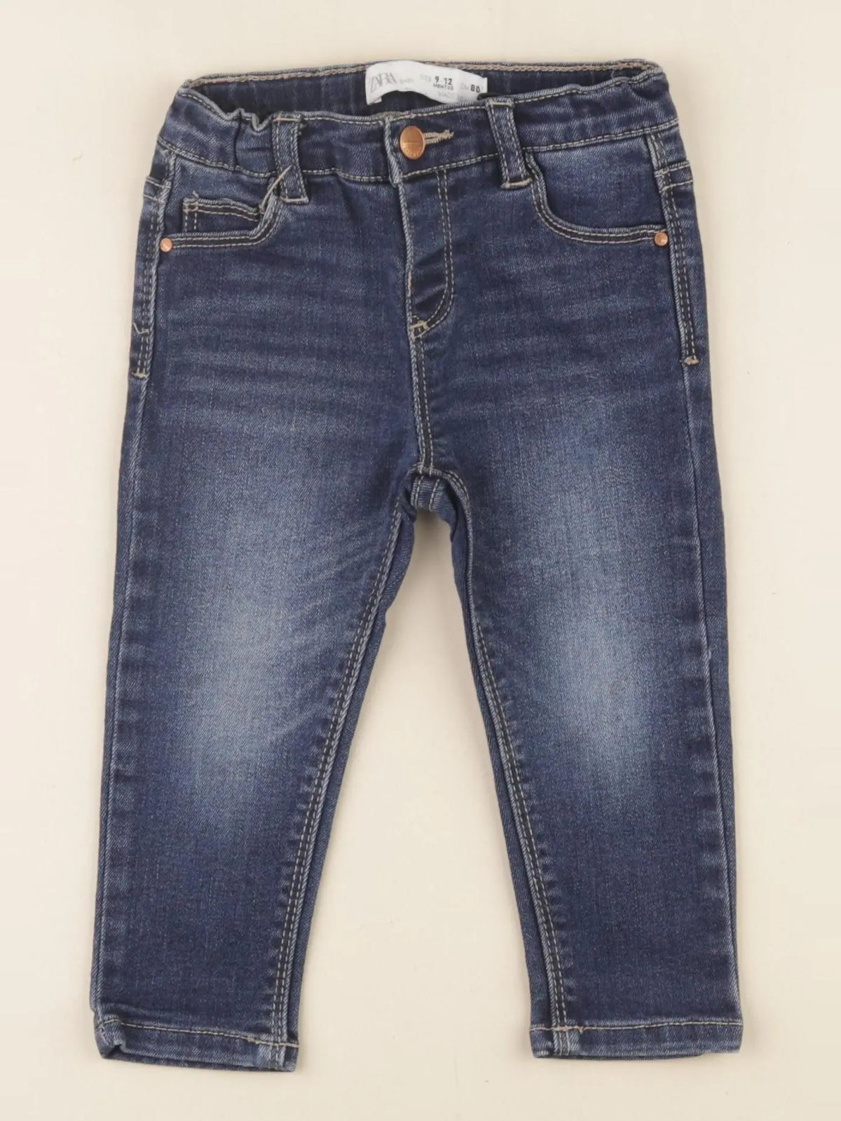 Zara - jean bleu - 9/12 mois