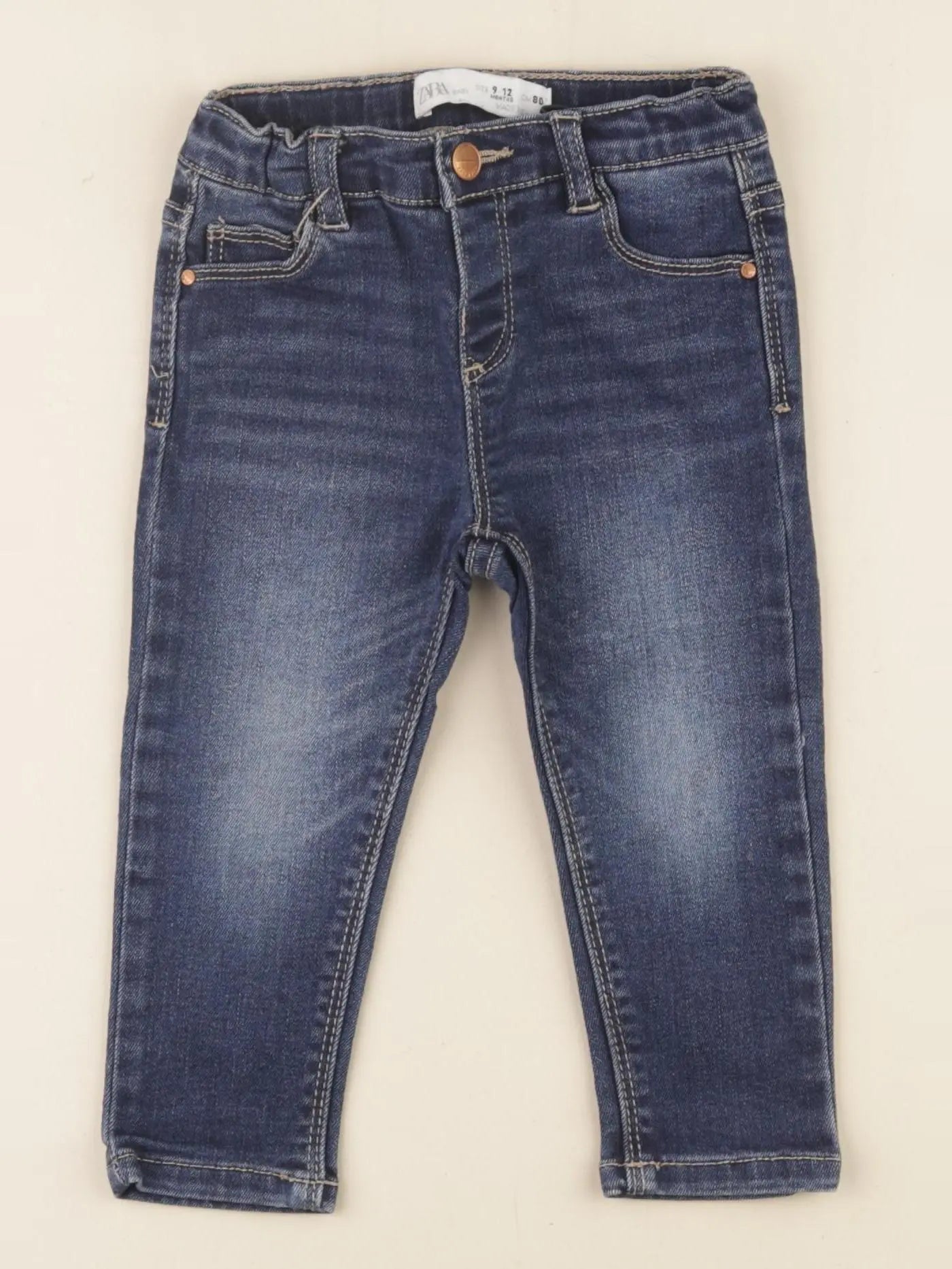 Zara - jean bleu - 9/12 mois