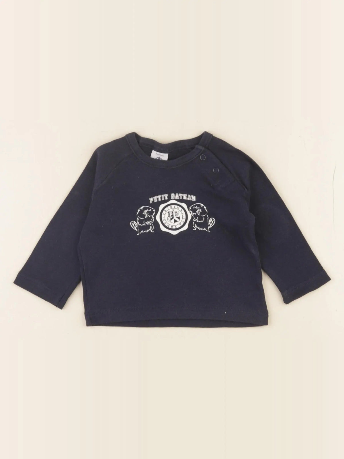 Petit Bateau - tee-shirt bleu - 3 mois