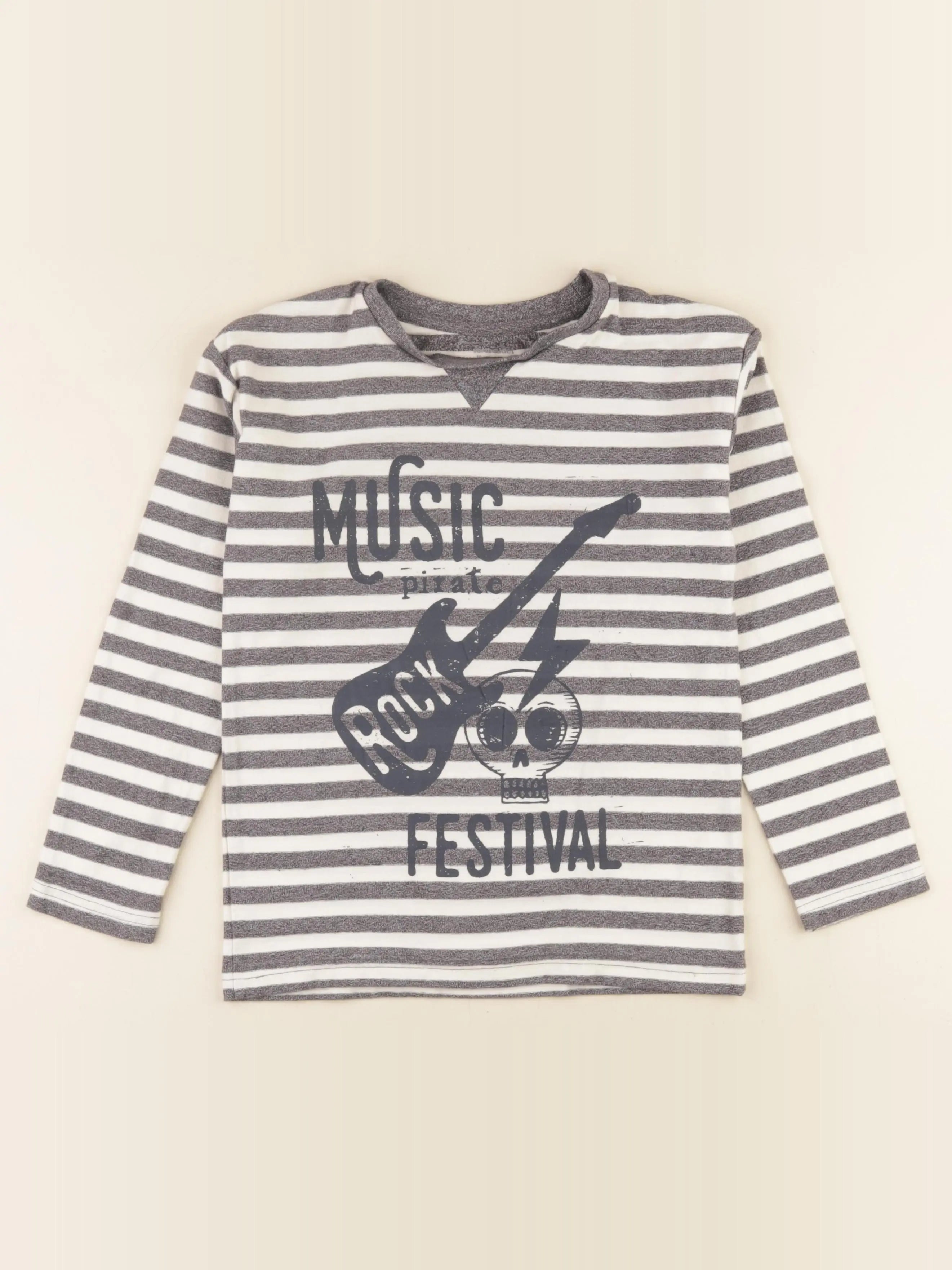 Vertbaudet - tee-shirt gris - 10 ans