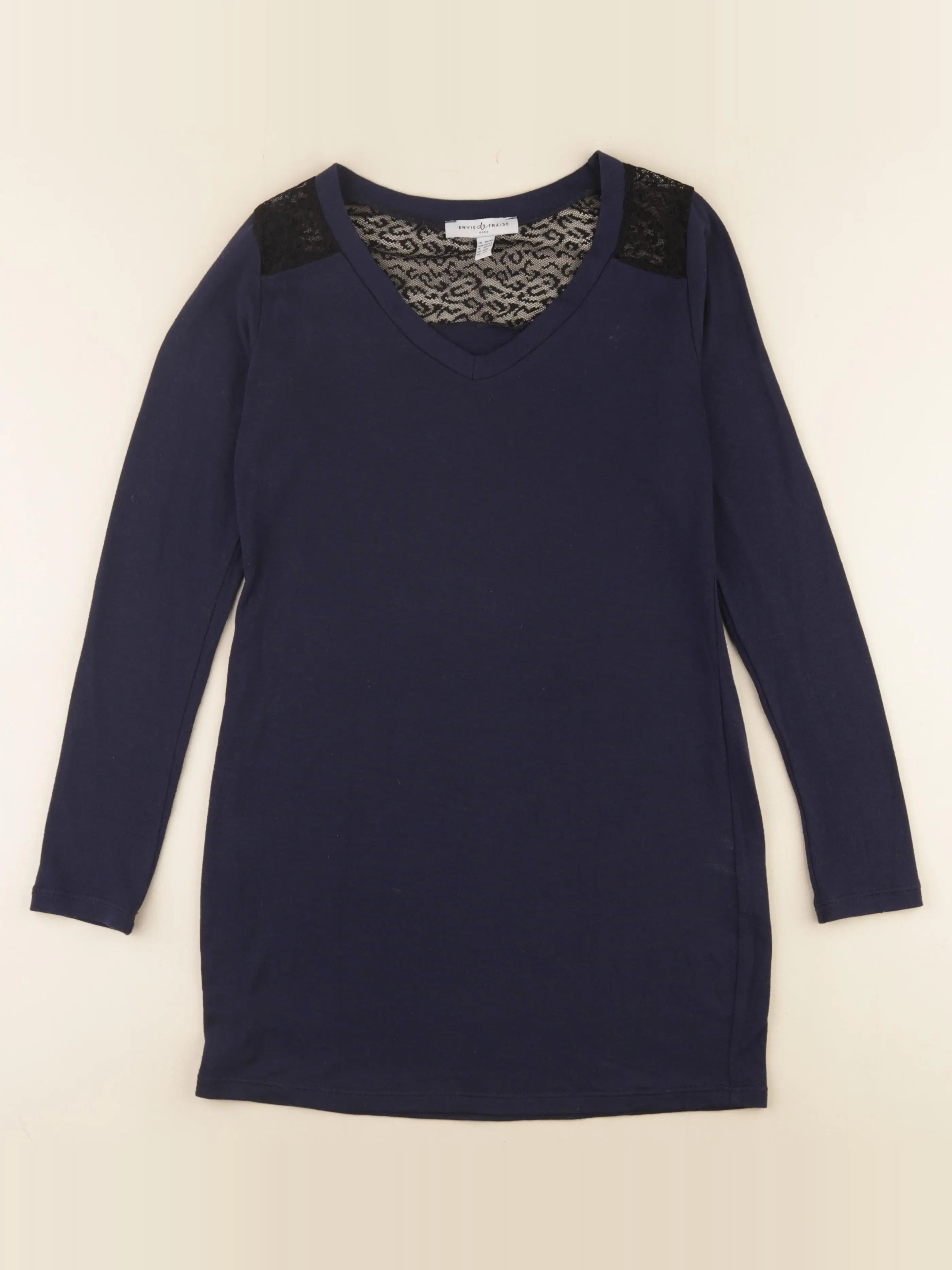 Envie de fraise - pull grossesse bleu - 34 à 36