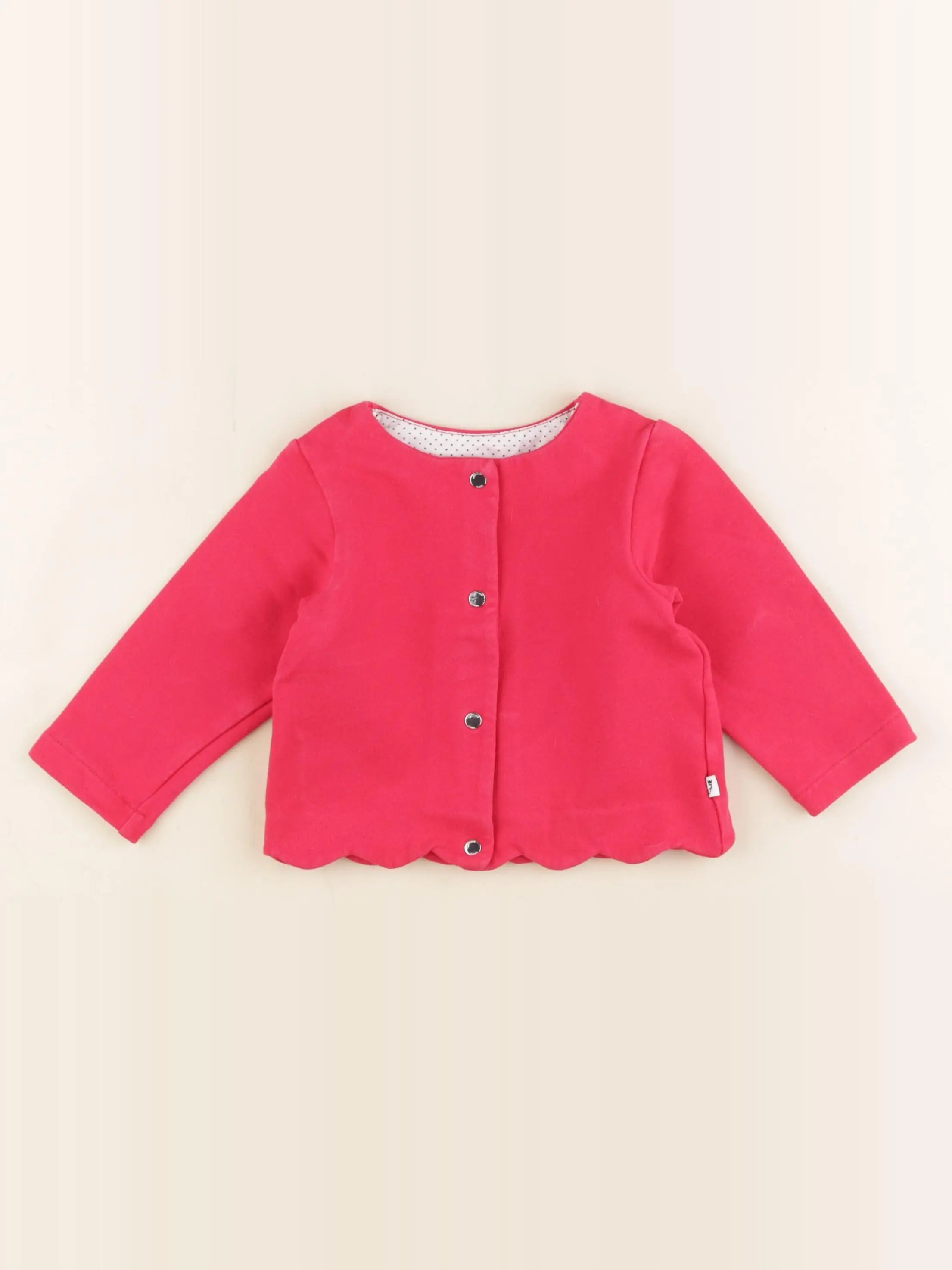 Jacadi - sweat rose - 12 mois