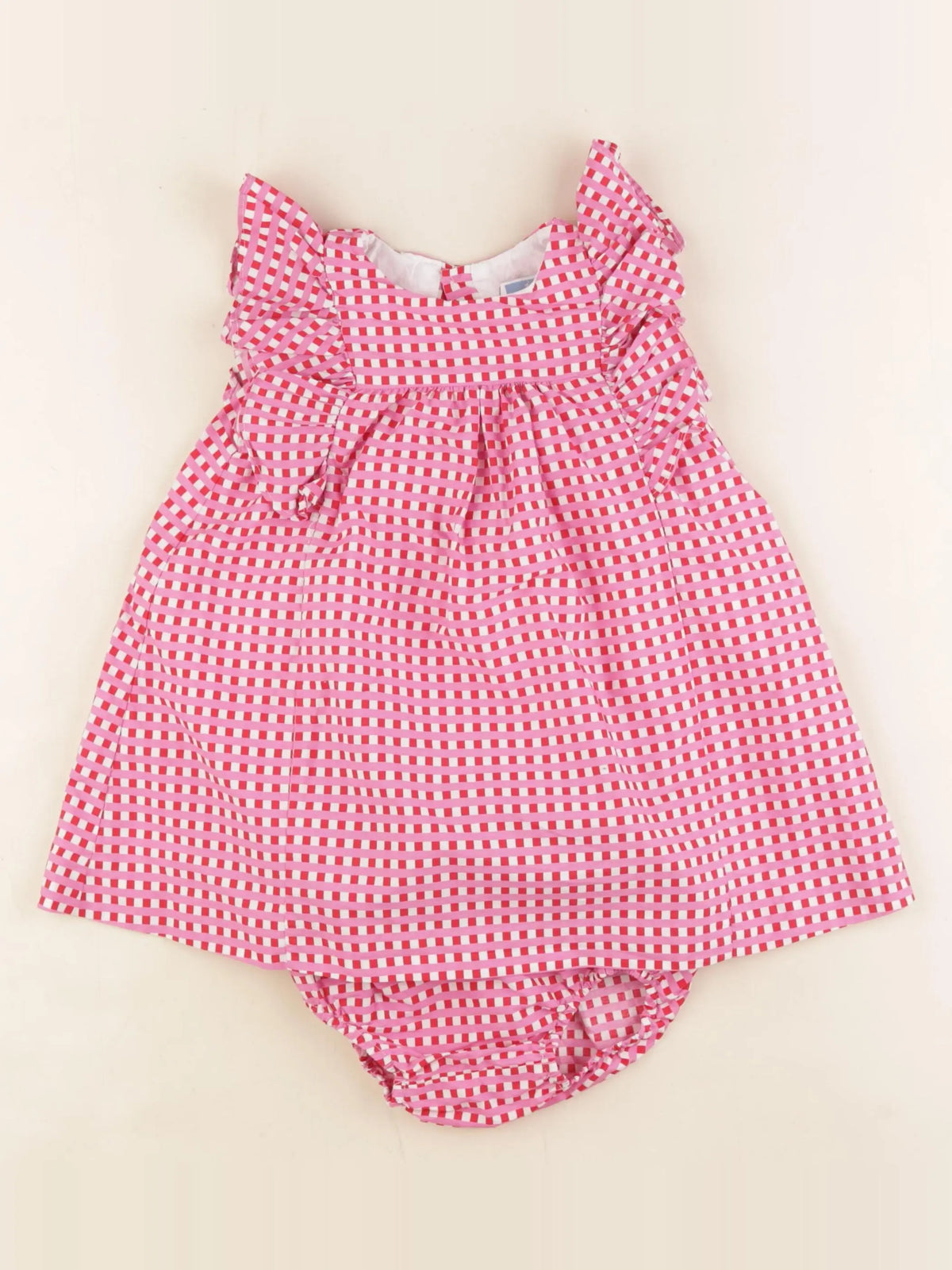 Jacadi - robe rose, rouge - 18 mois