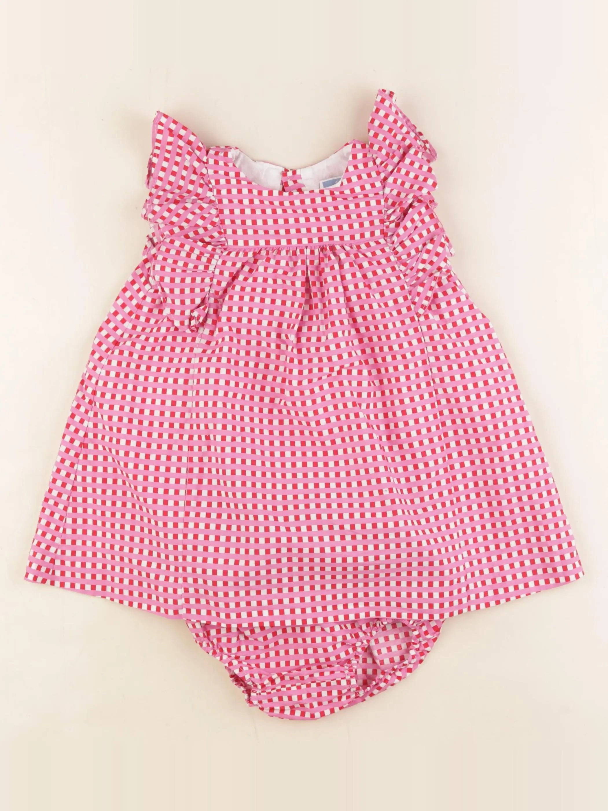 Jacadi - robe rose, rouge - 18 mois