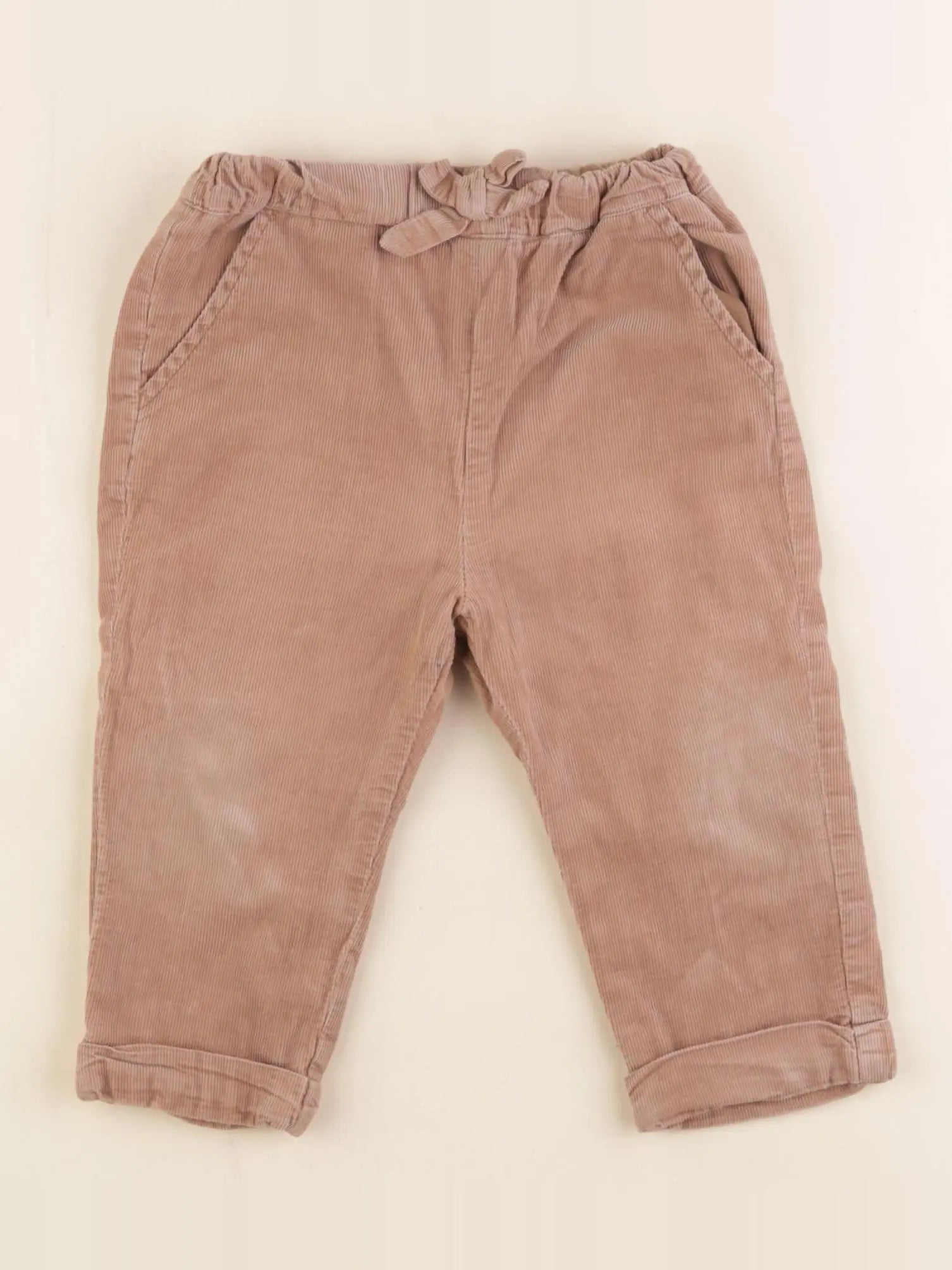 Vertbaudet - pantalon marron - 18 mois