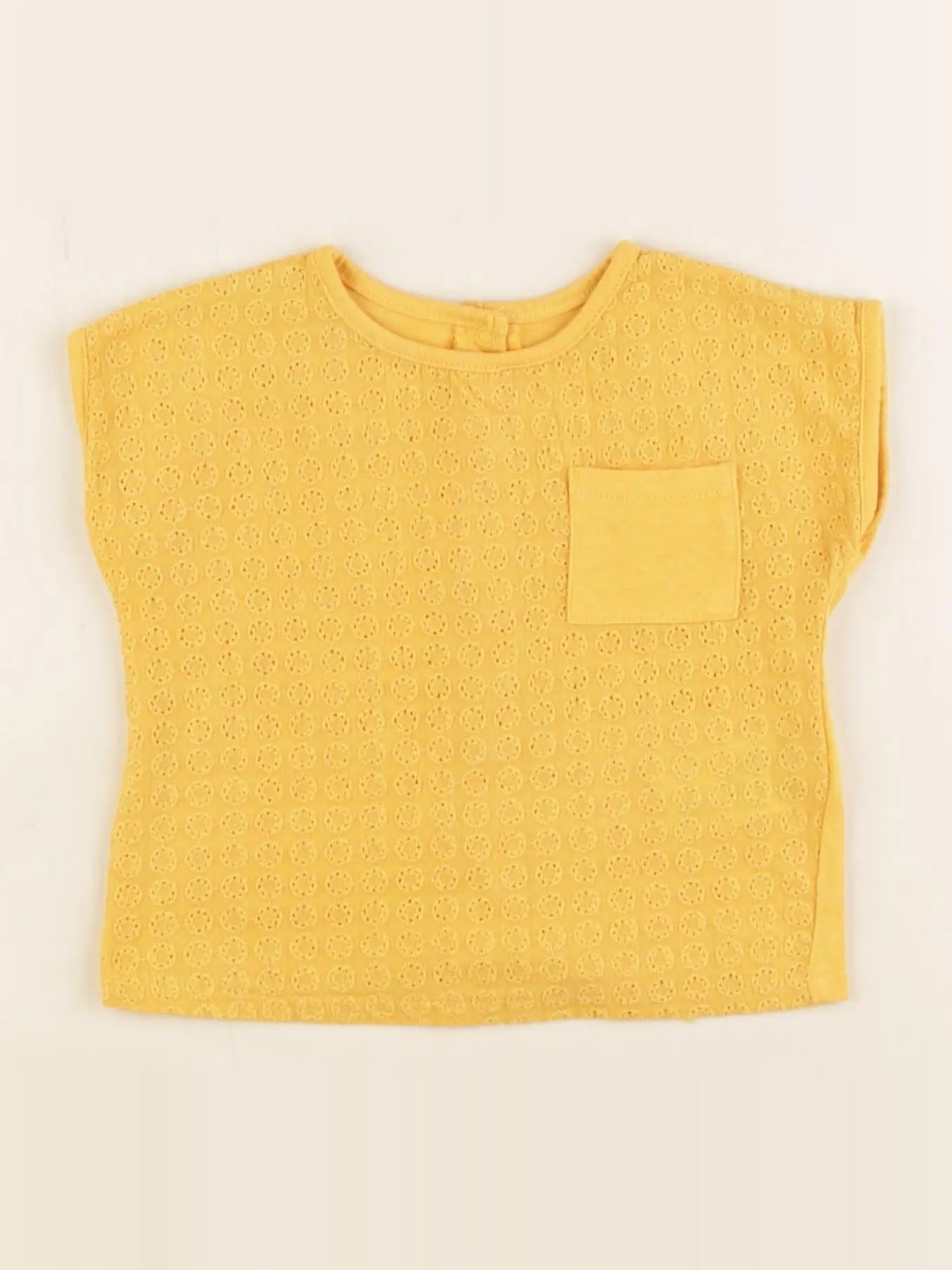 Vertbaudet - tee-shirt jaune - 3 mois