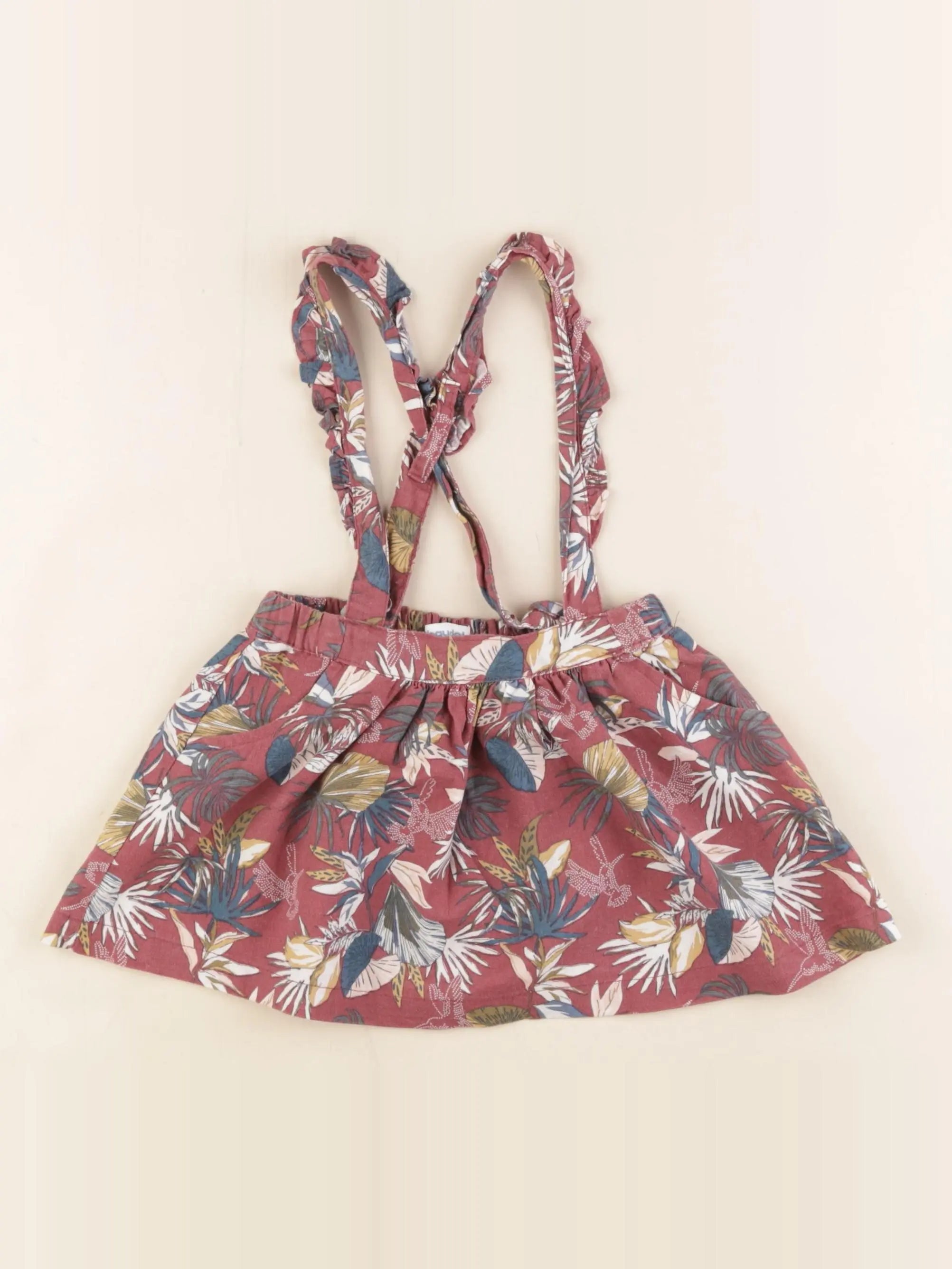 Vertbaudet - jupe rouge - 18 mois