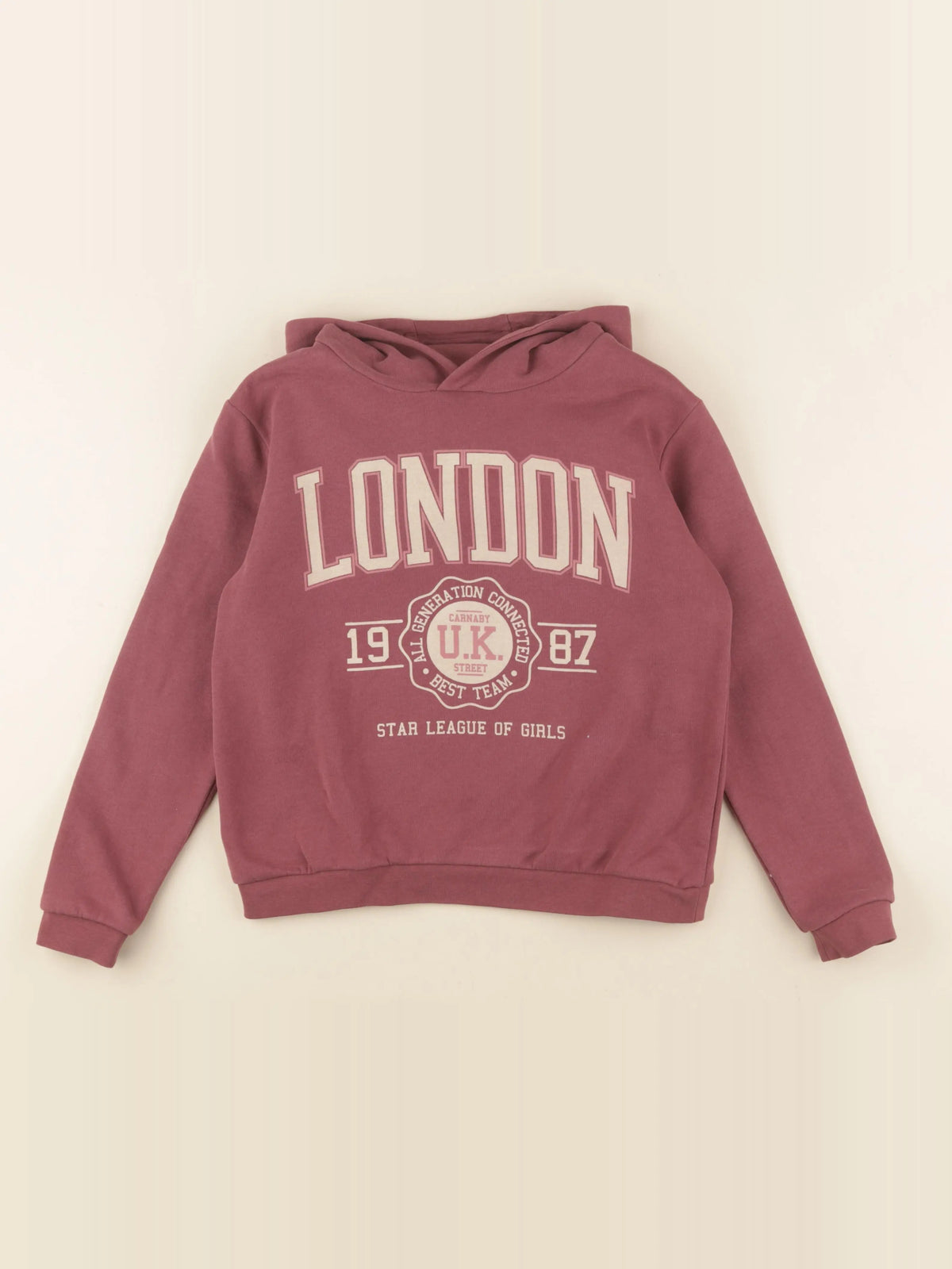 Vertbaudet - sweat rose - 10 ans