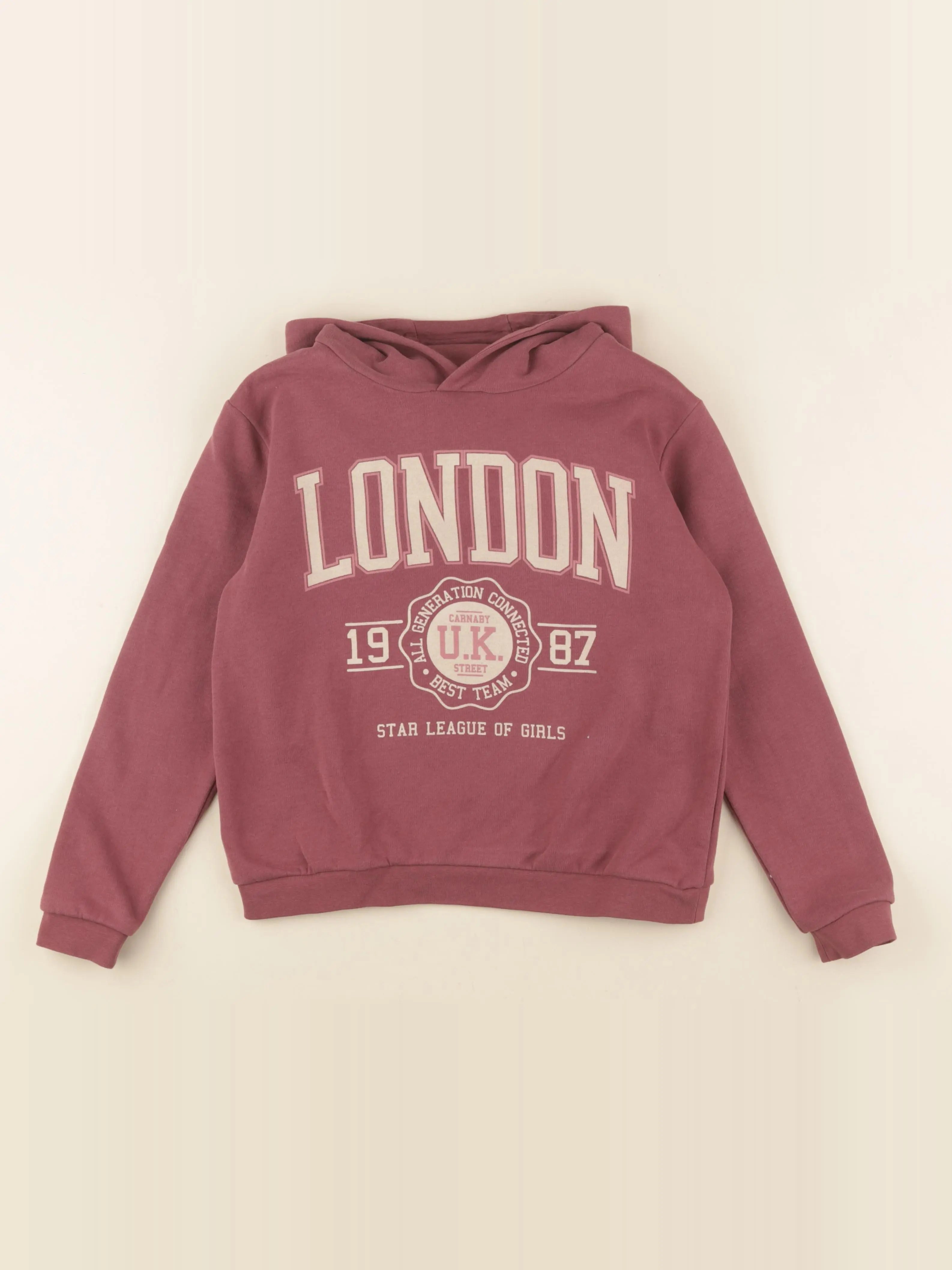 Vertbaudet - sweat rose - 10 ans