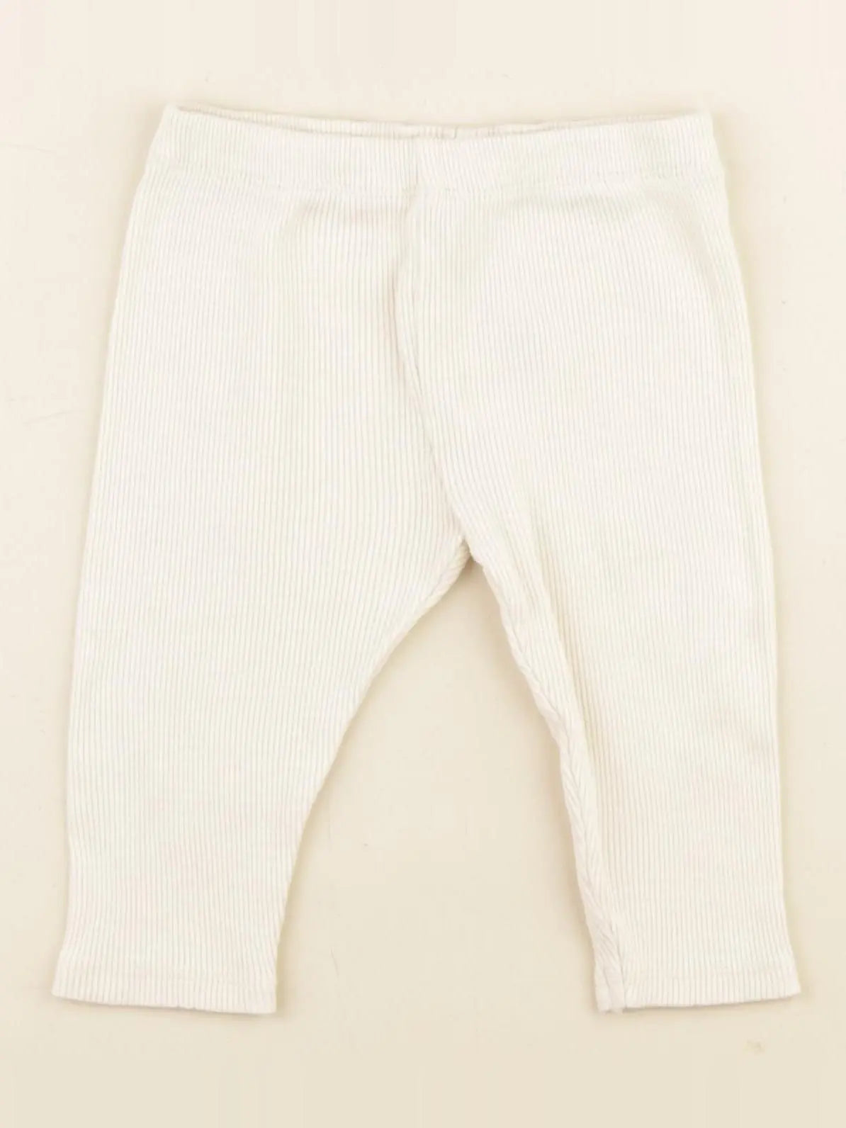 Vertbaudet - legging blanc - 9 mois
