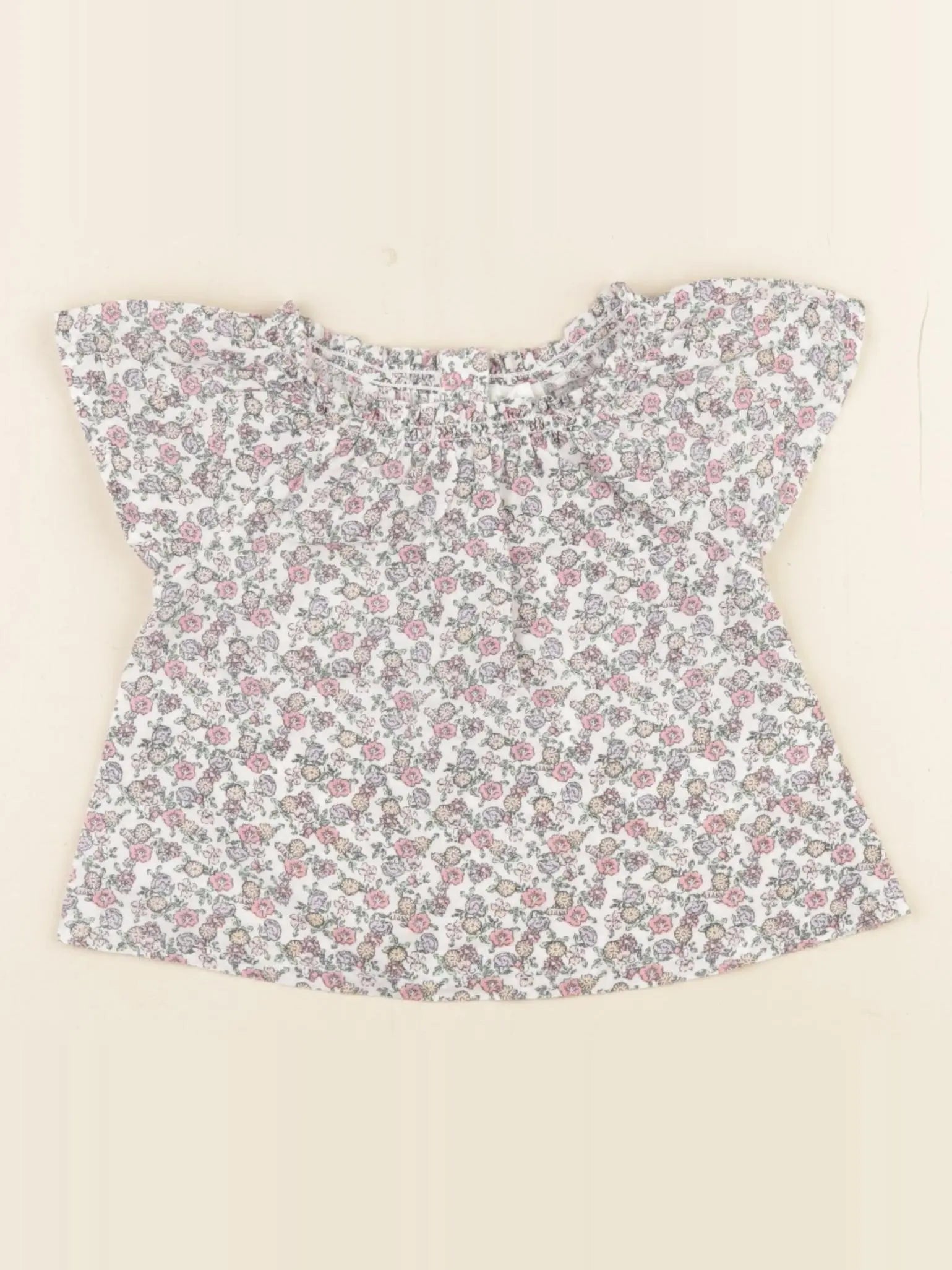 Vertbaudet - blouse multicolore - 6 mois