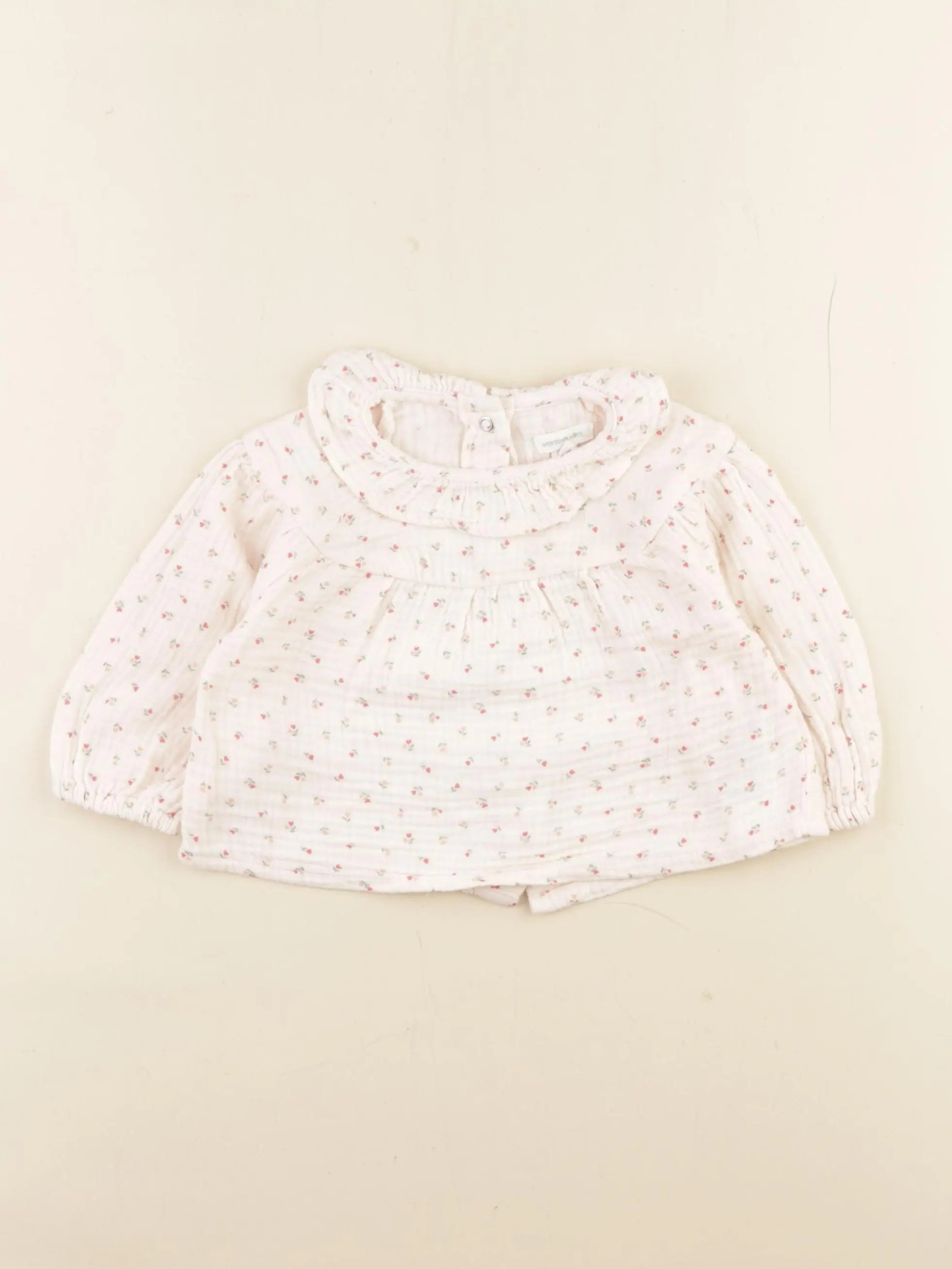 Vertbaudet - blouse rose - 6 mois
