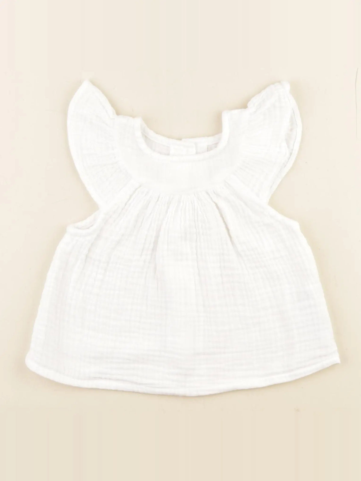 Vertbaudet - blouse blanc - 9 mois