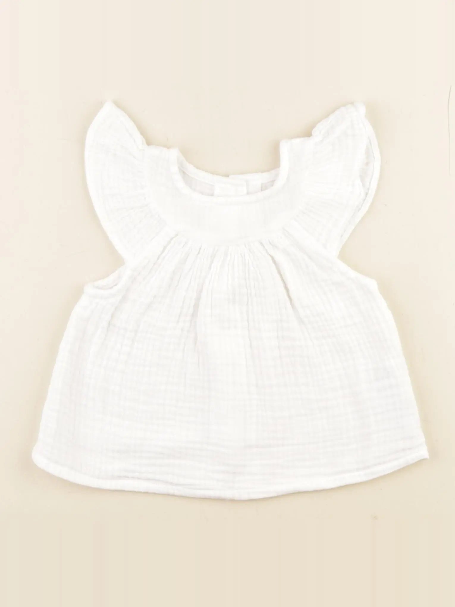 Vertbaudet - blouse blanc - 9 mois