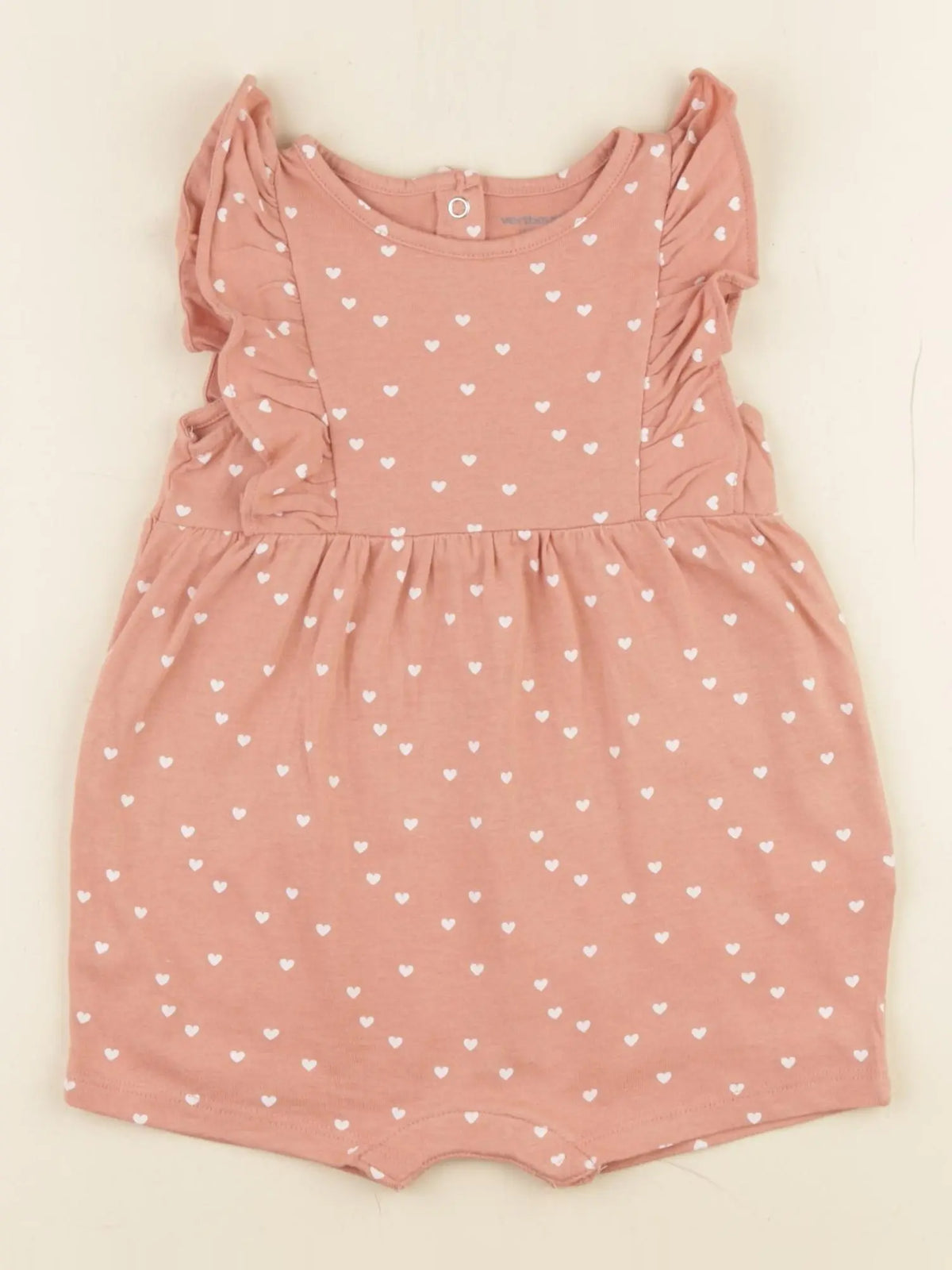 Vertbaudet - combinaison rose - 12 mois