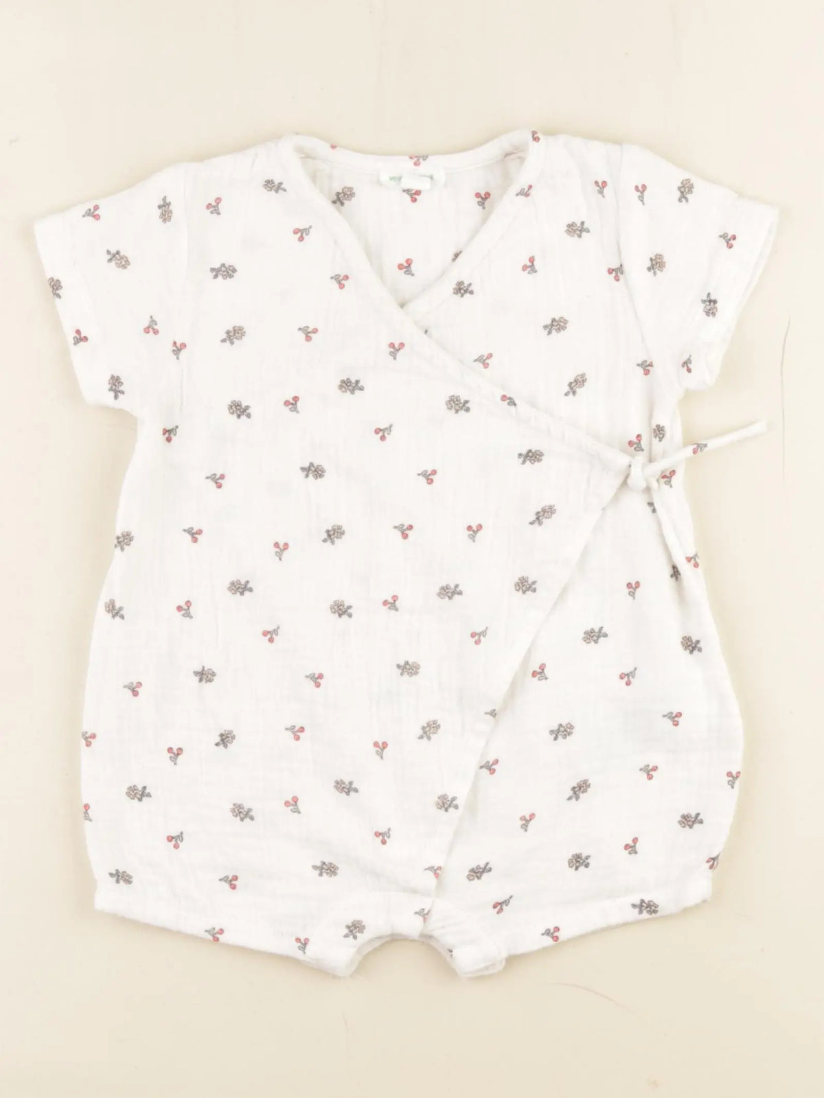 Vertbaudet - combinaison blanc - 9 mois