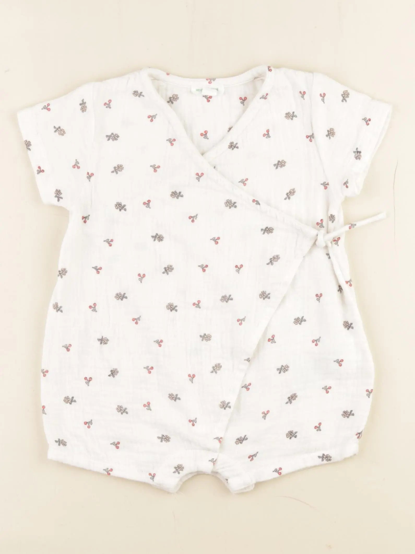 Vertbaudet - combinaison blanc - 9 mois