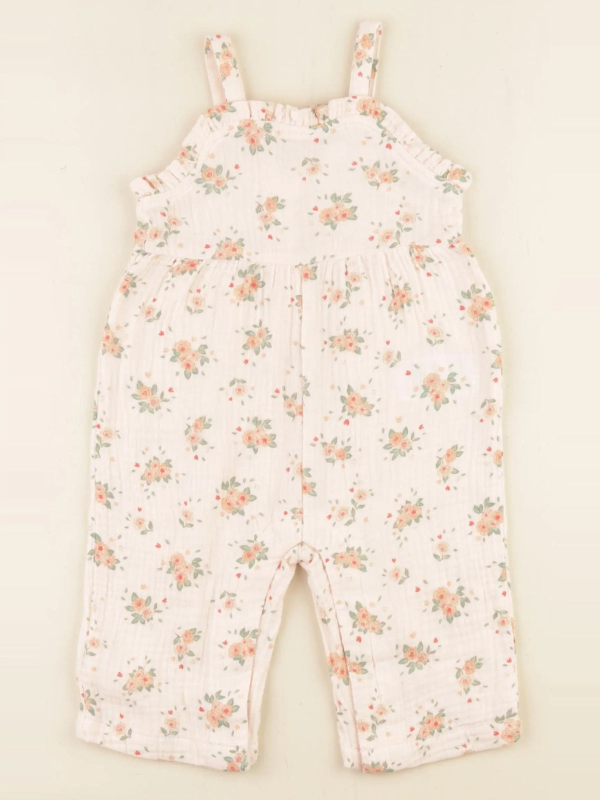 Vertbaudet - combinaison rose - 9 mois