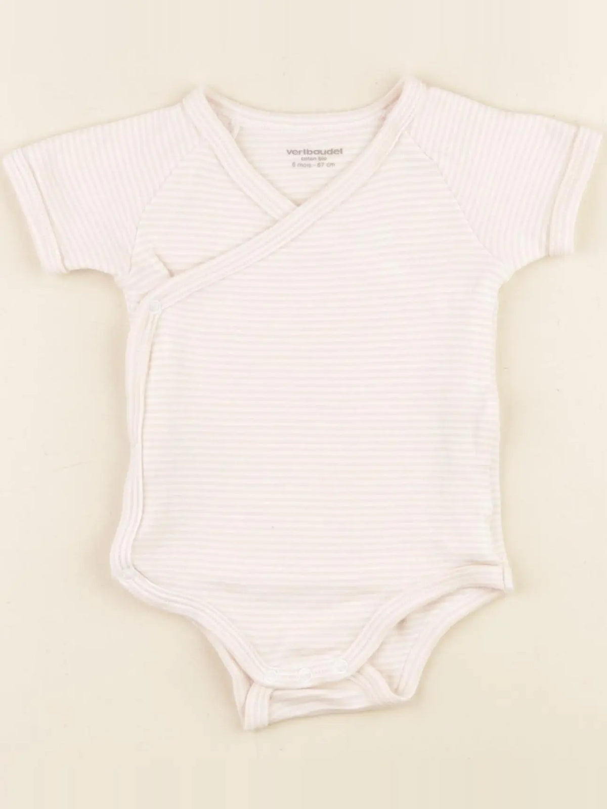 Vertbaudet - body rose - 6 mois