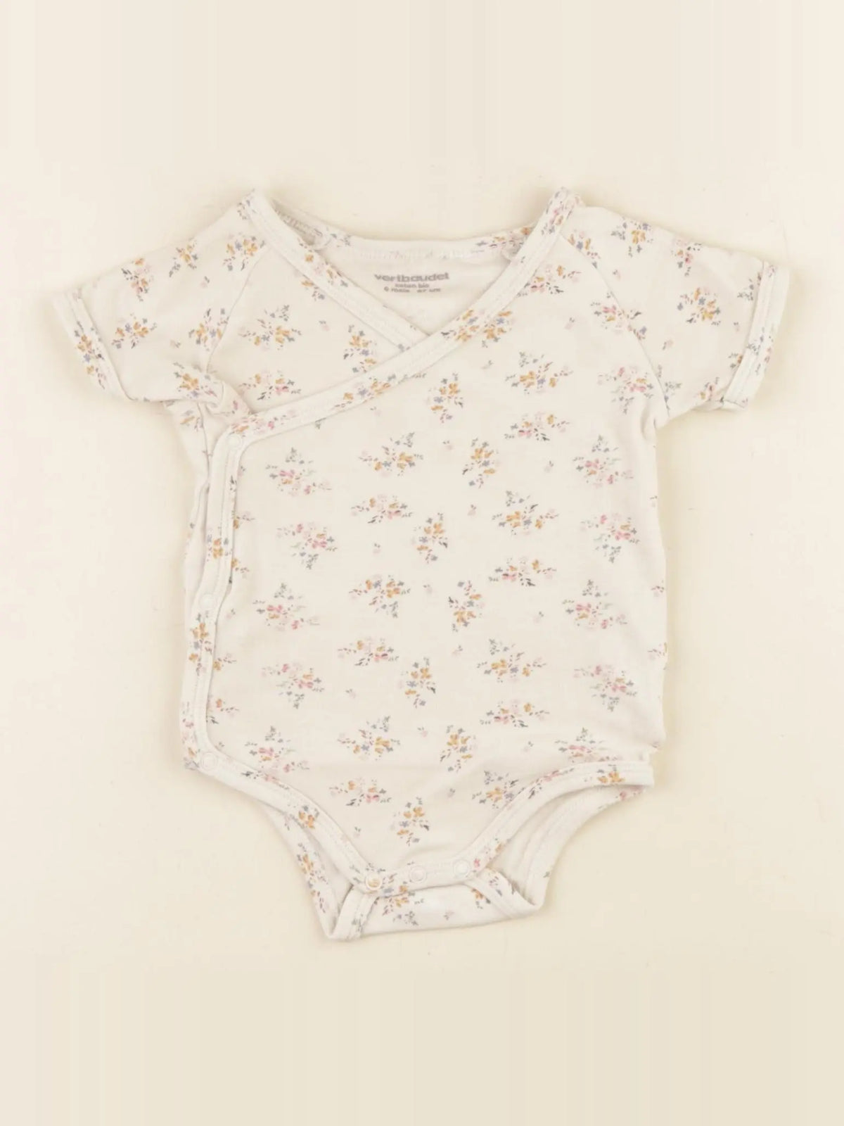 Vertbaudet - body beige - 6 mois