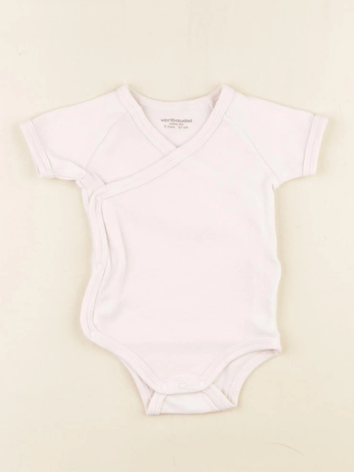 Vertbaudet - body rose - 6 mois