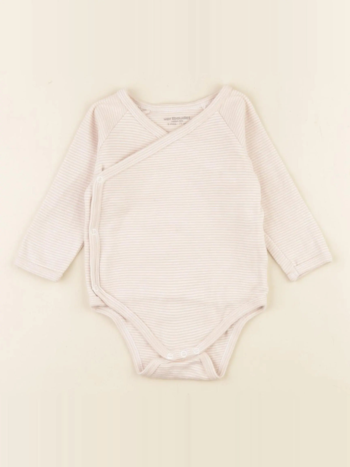 Vertbaudet - body rose - 9 mois