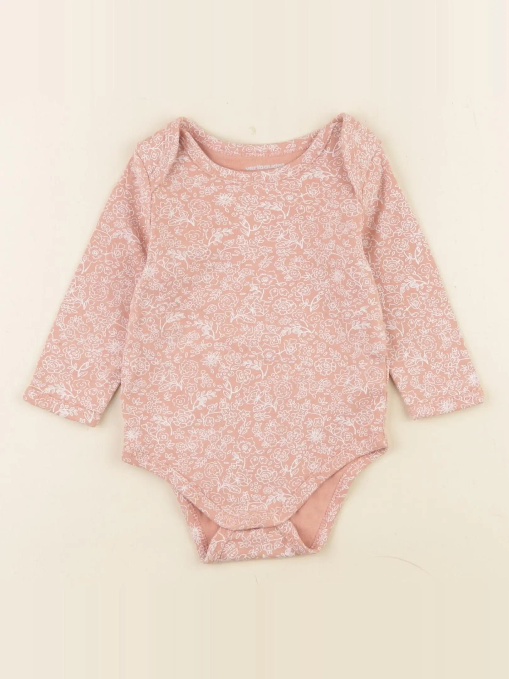 Vertbaudet - body rose - 9 mois