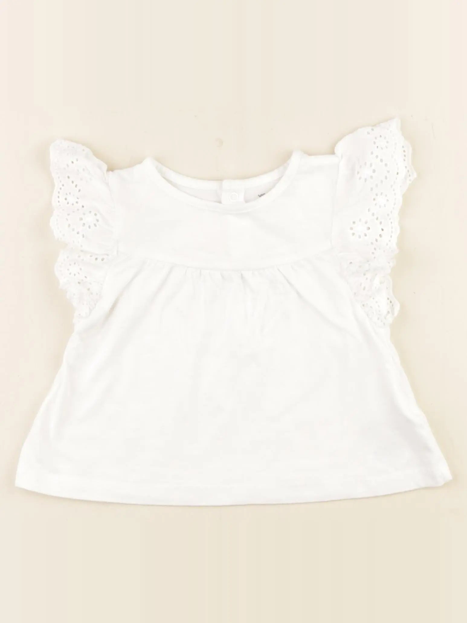 Vertbaudet - tee-shirt blanc - 9 mois