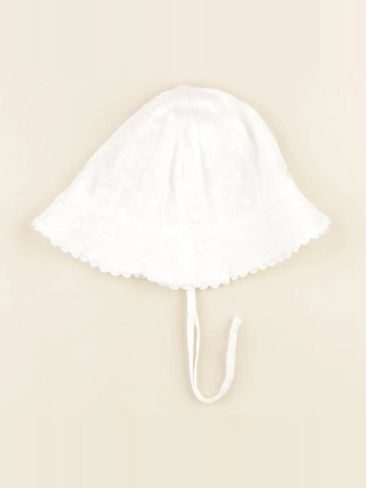 Vertbaudet - chapeau blanc - 3/6 mois