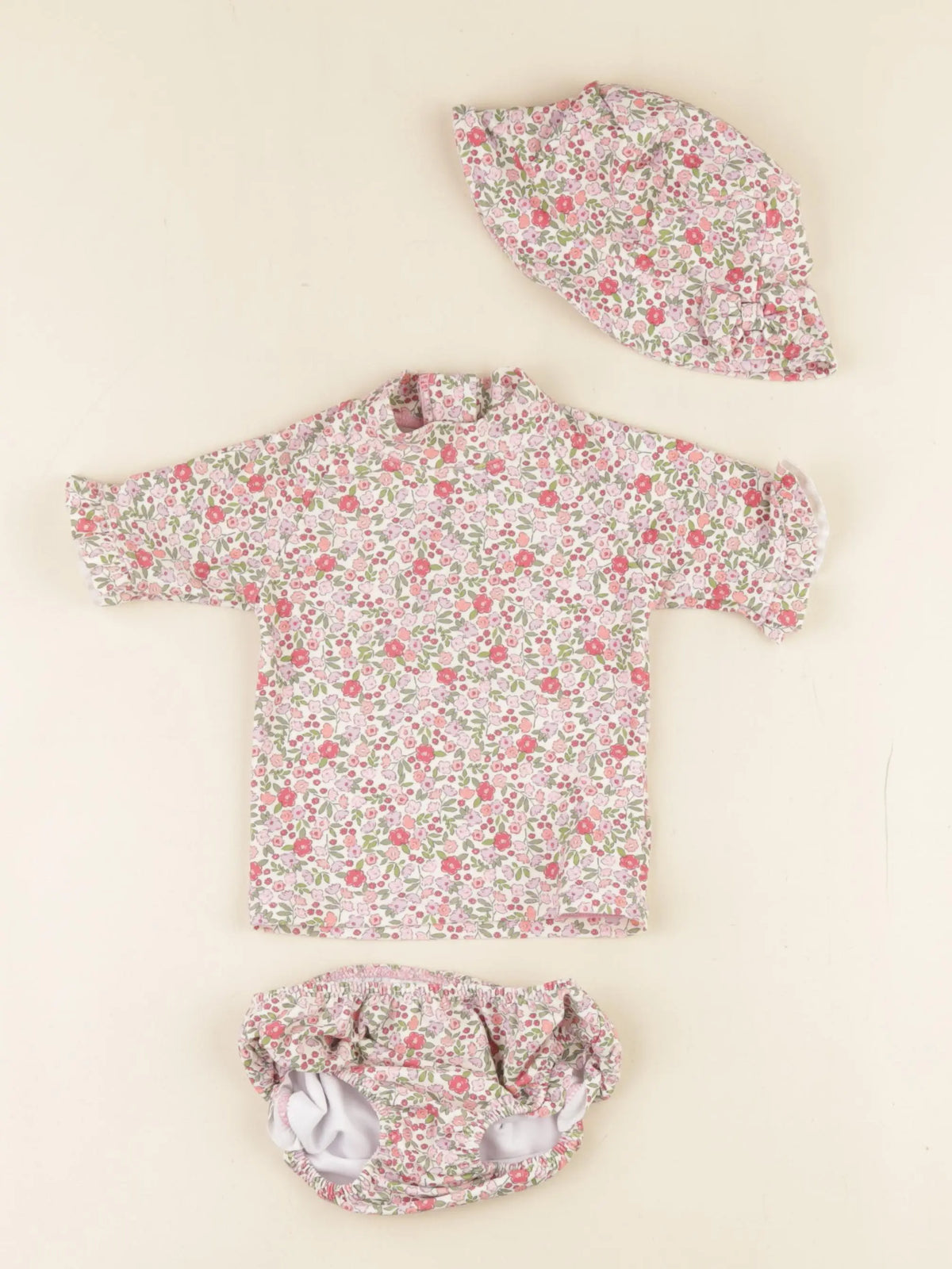 Vertbaudet - ensemble de bain multicolore - 9 mois