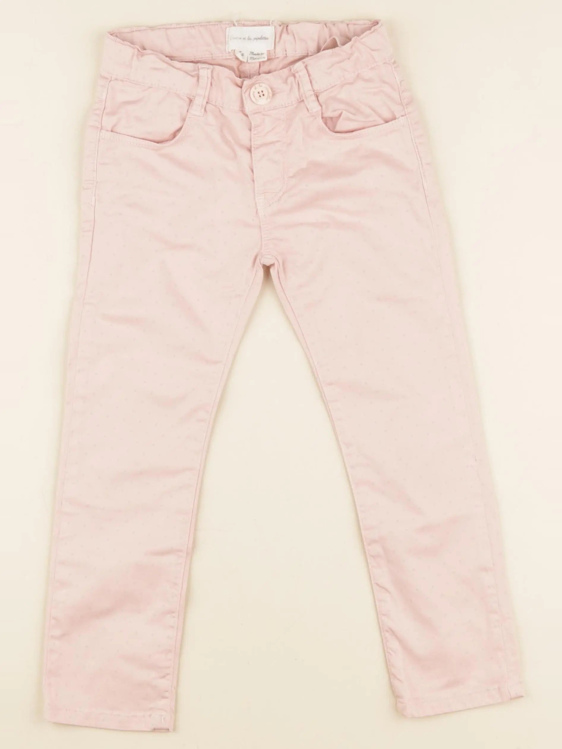 Arsène et les pipelettes - pantalon rose, gris - 4 ans
