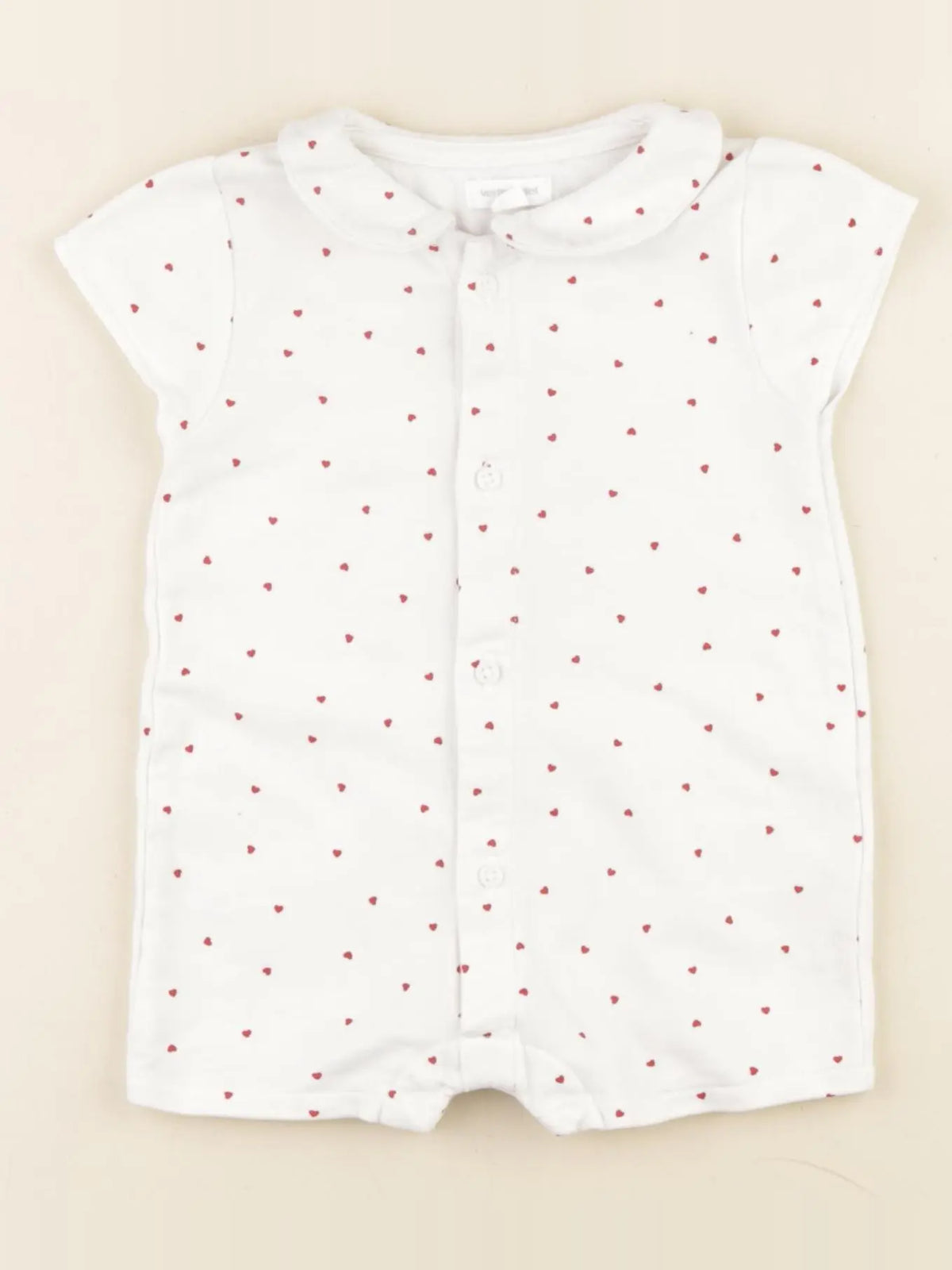 Vertbaudet - combinaison blanc - 6 mois