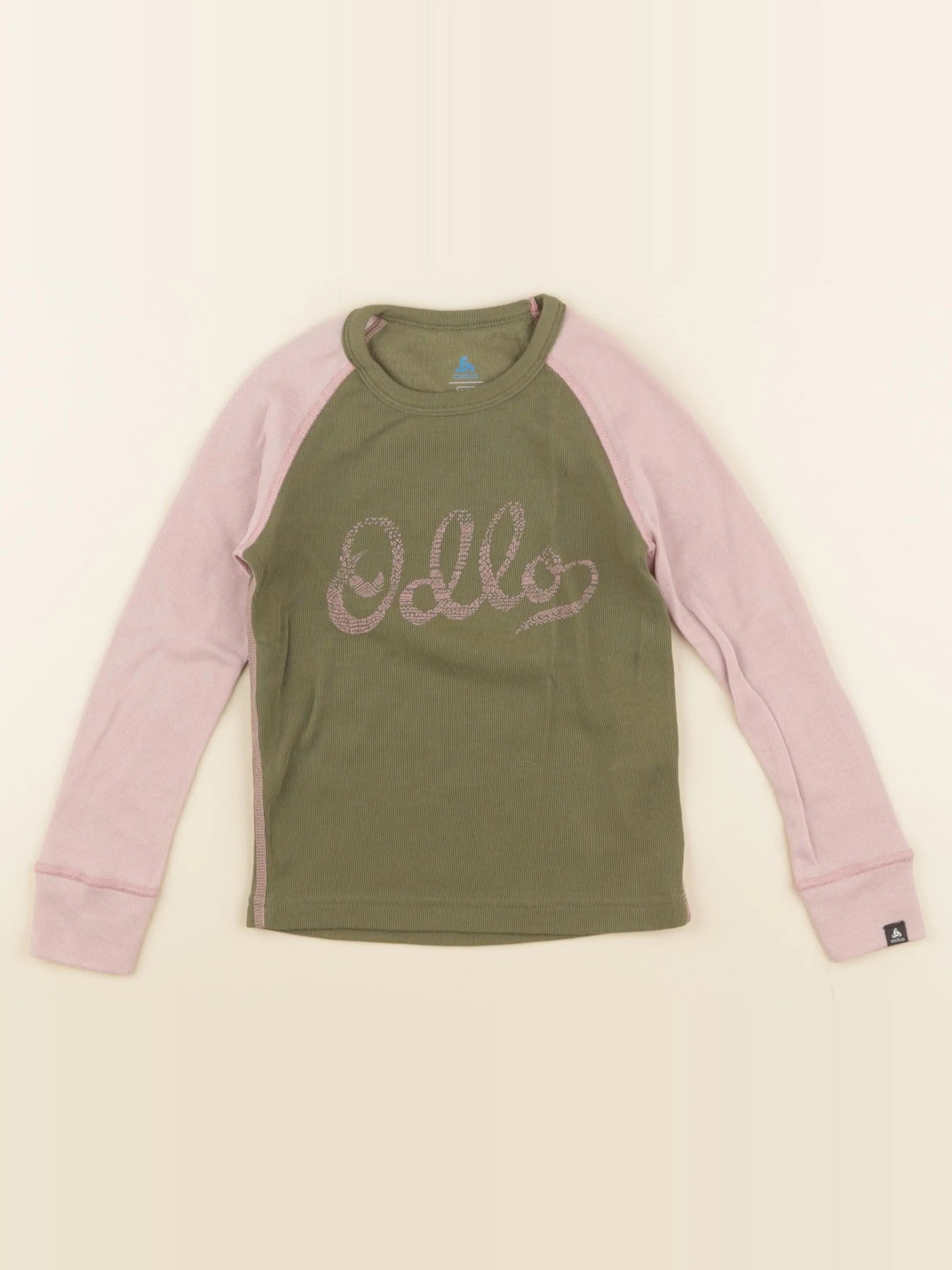 Odlo - tee-shirt vert, rose - 4 ans