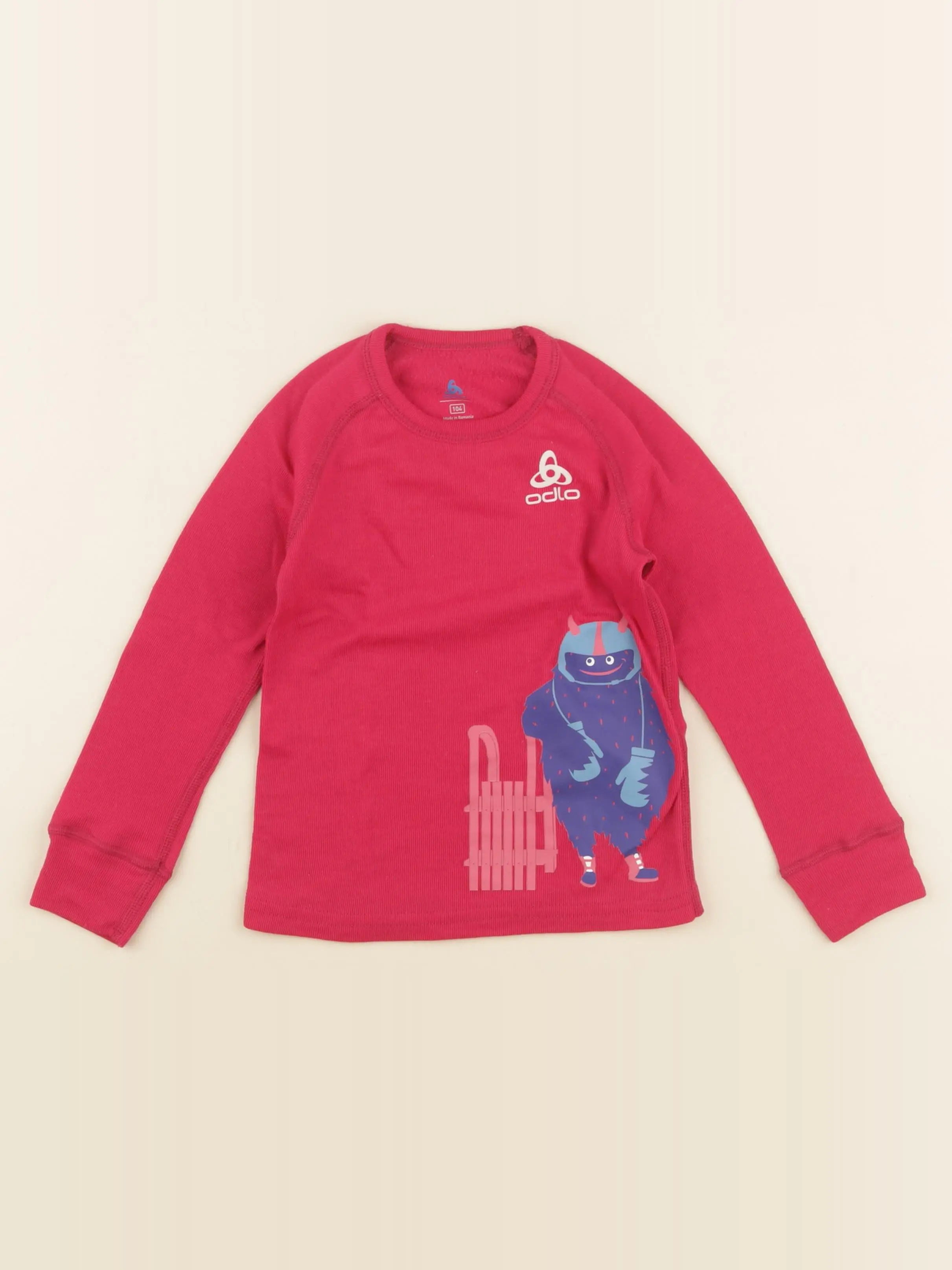 Odlo - tee-shirt technique rose - 4 ans
