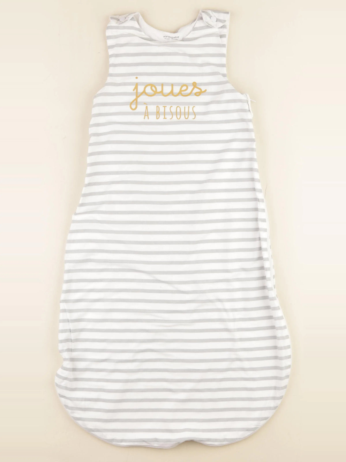 Vertbaudet - gigoteuse blanc, gris - 6/18 mois