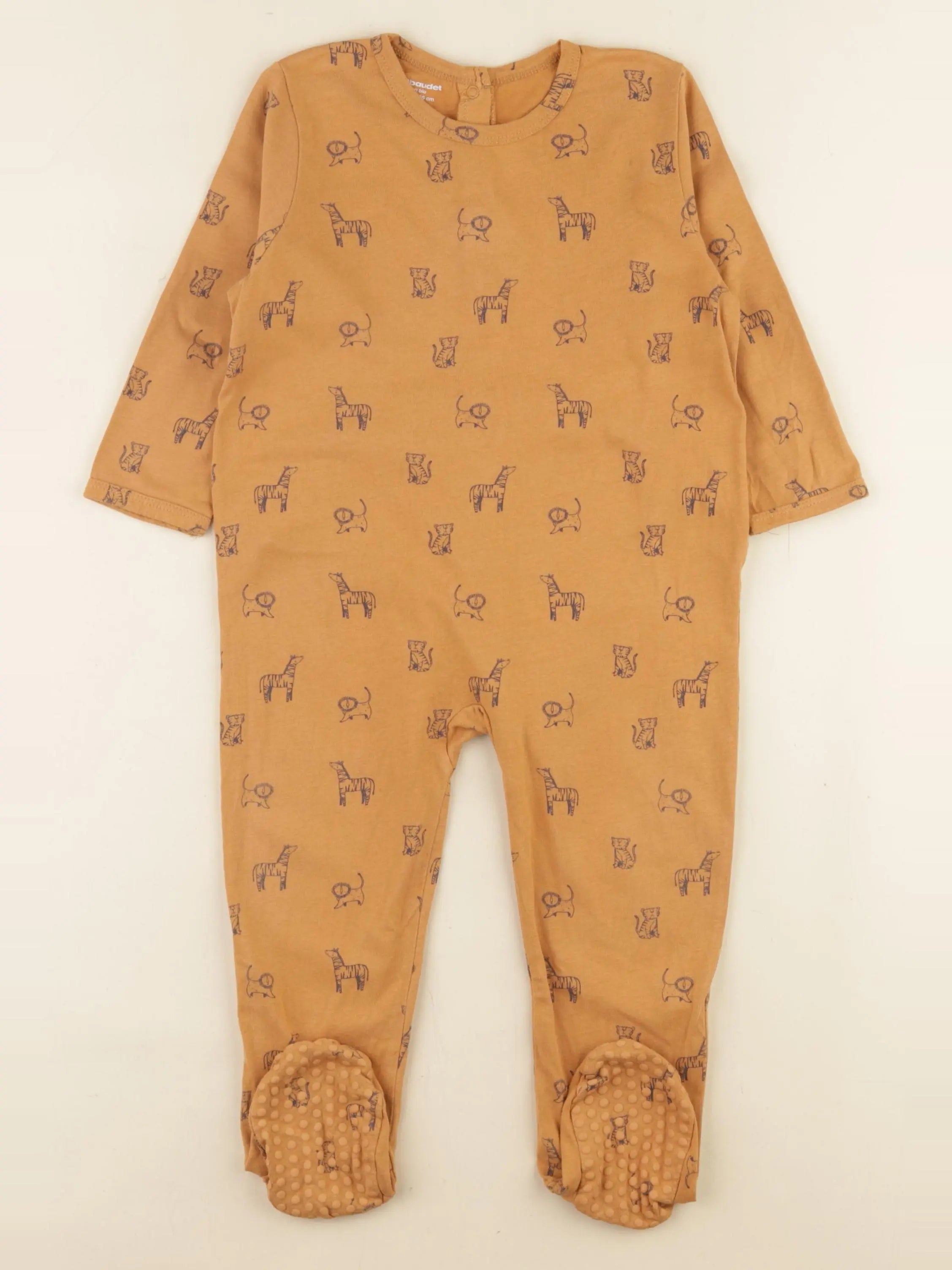 Vertbaudet - pyjama coton marron - 24 mois