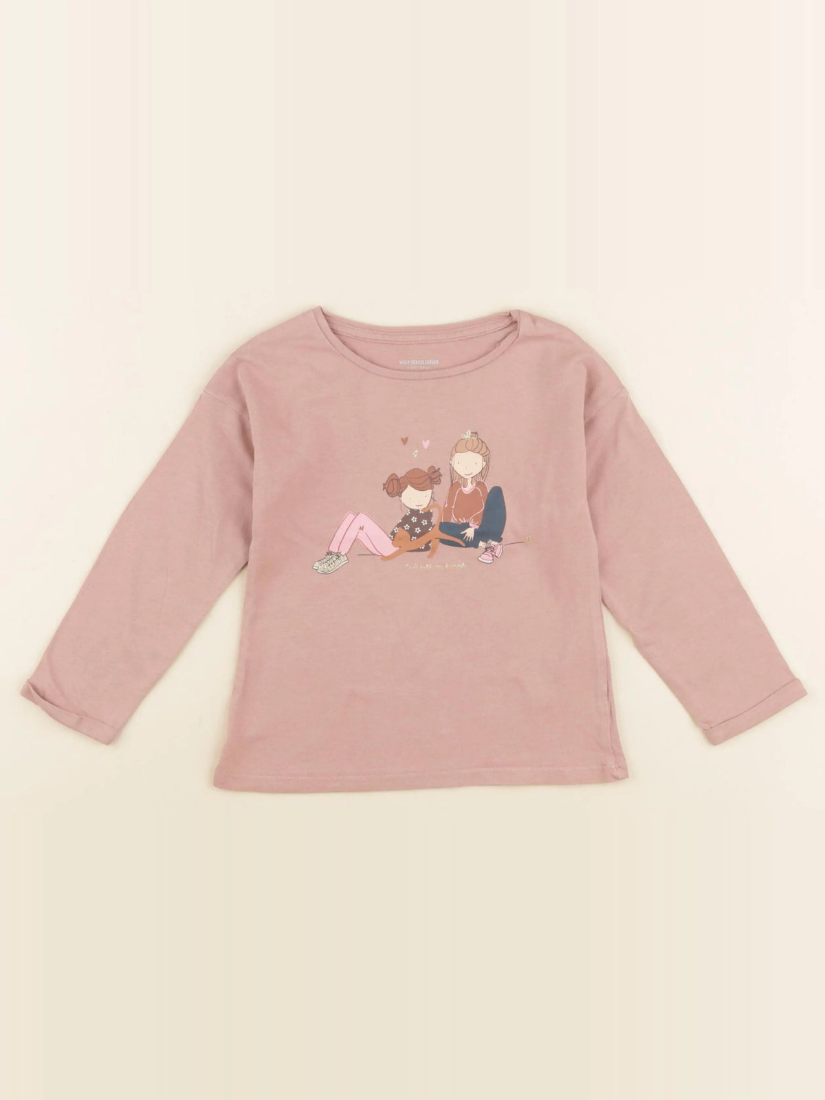 Vertbaudet - tee-shirt rose - 3 ans