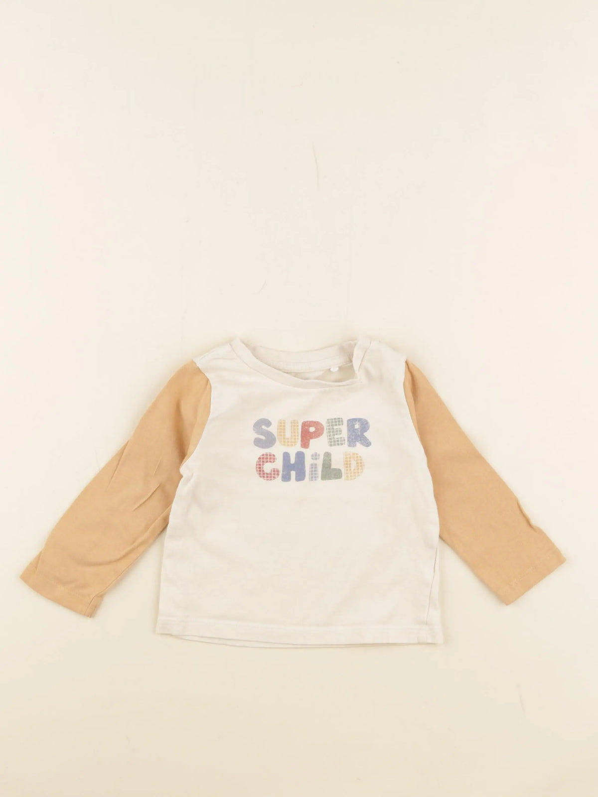 Vertbaudet - tee-shirt jaune - 12 mois