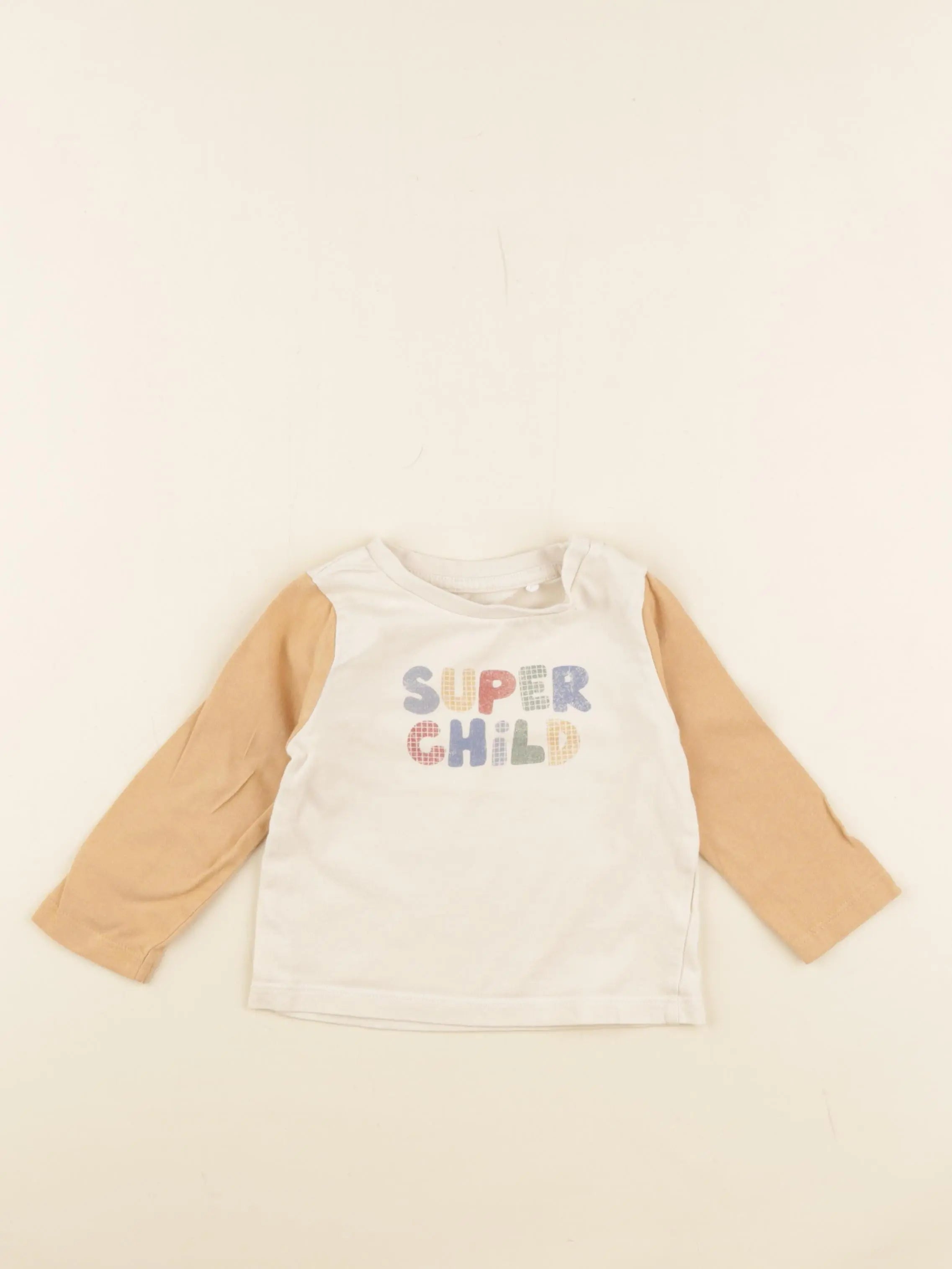 Vertbaudet - tee-shirt jaune - 12 mois