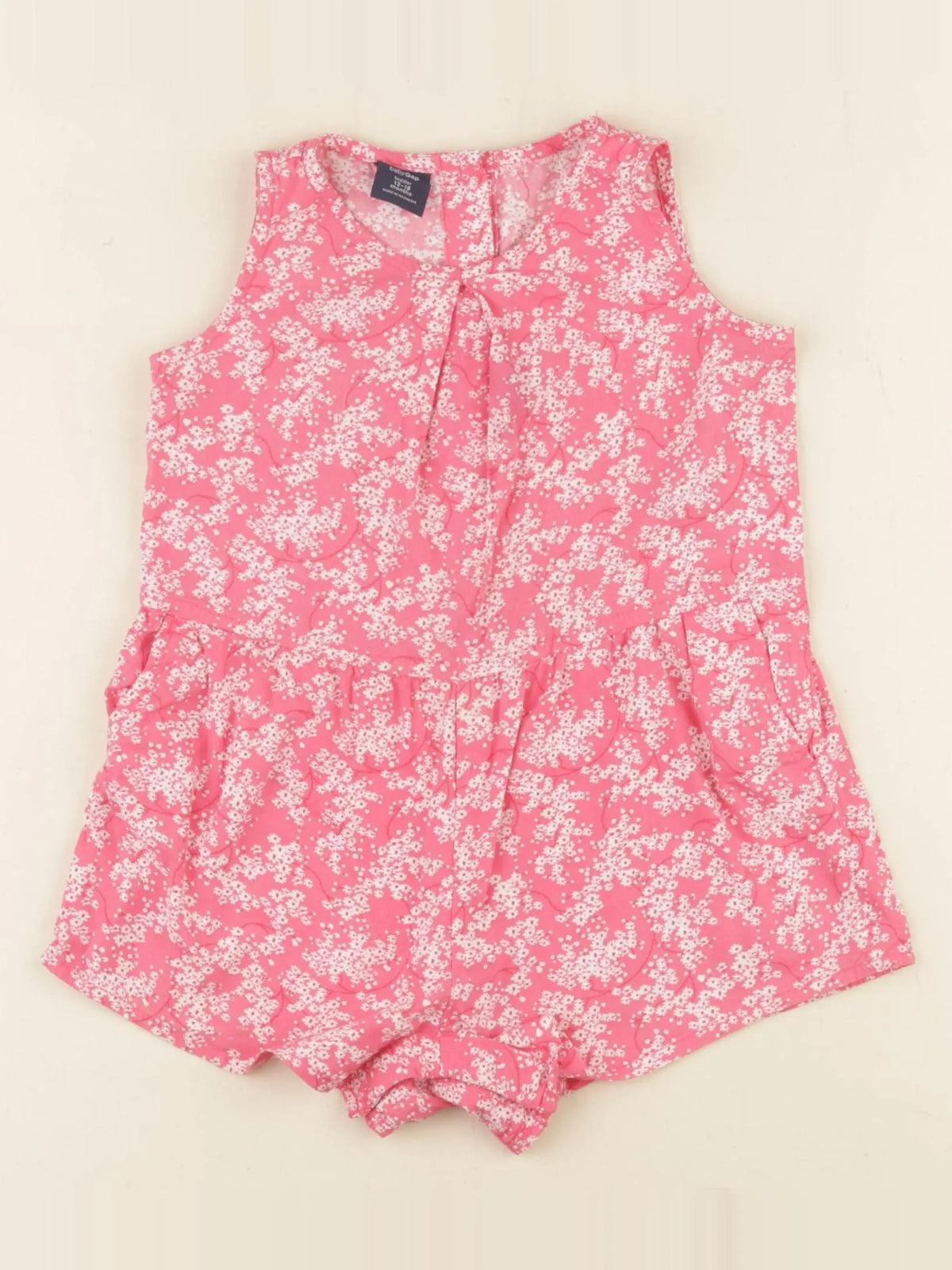 GAP - combinaison rose, blanc - 12/18 mois