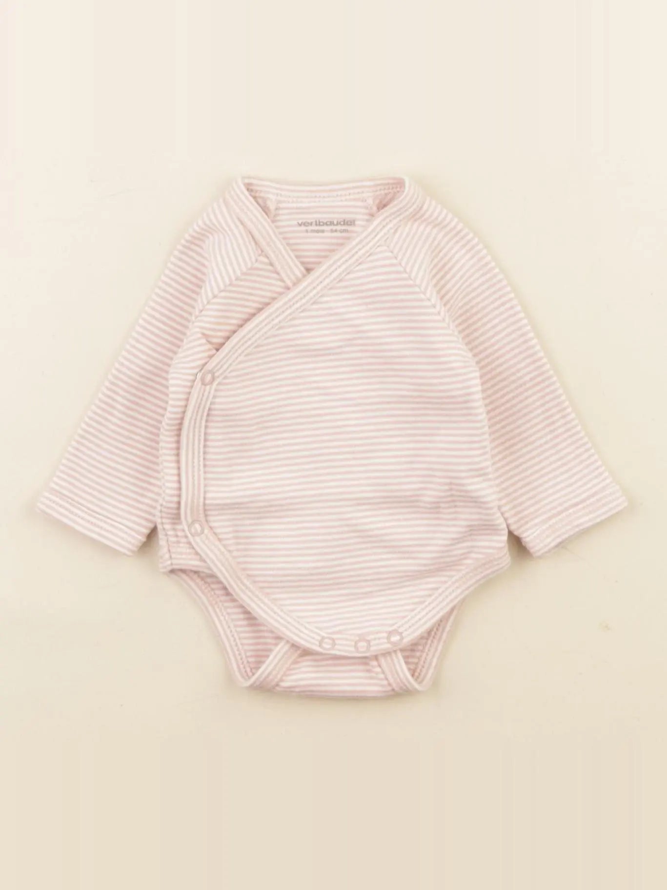 Vertbaudet - body rose - 1 mois