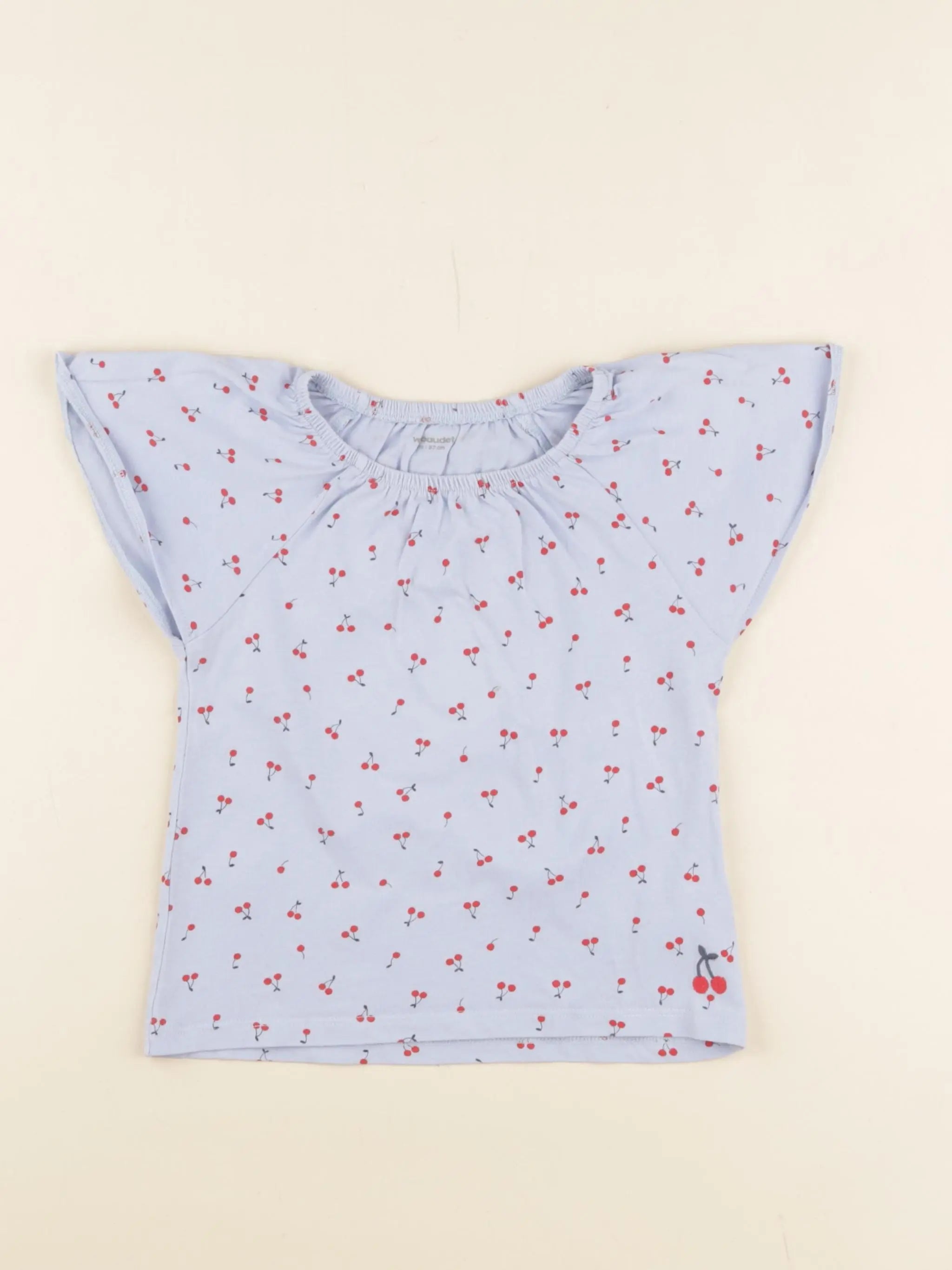 Vertbaudet - tee-shirt bleu, rouge - 3 ans