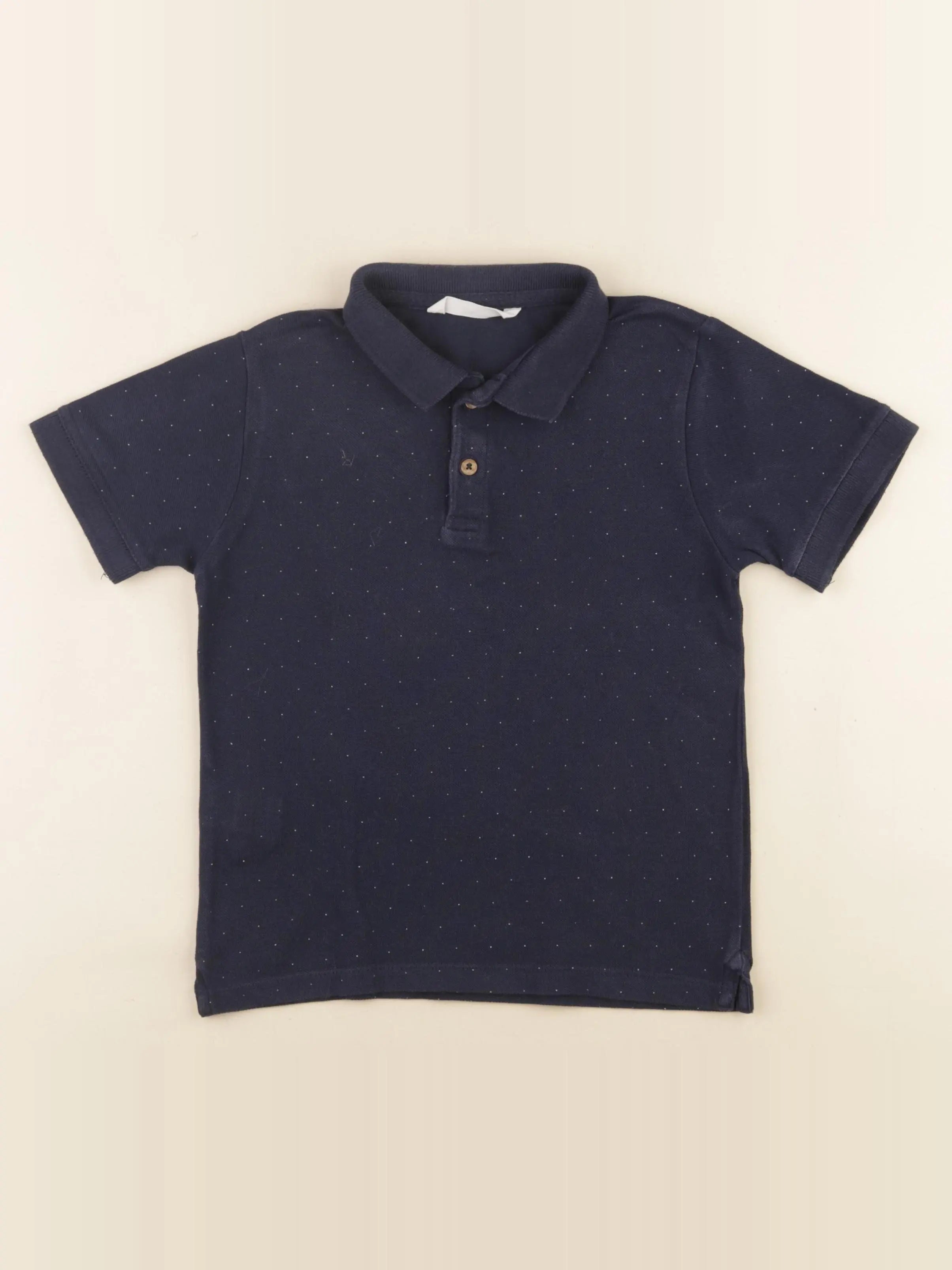 Mango - polo bleu - 7 ans