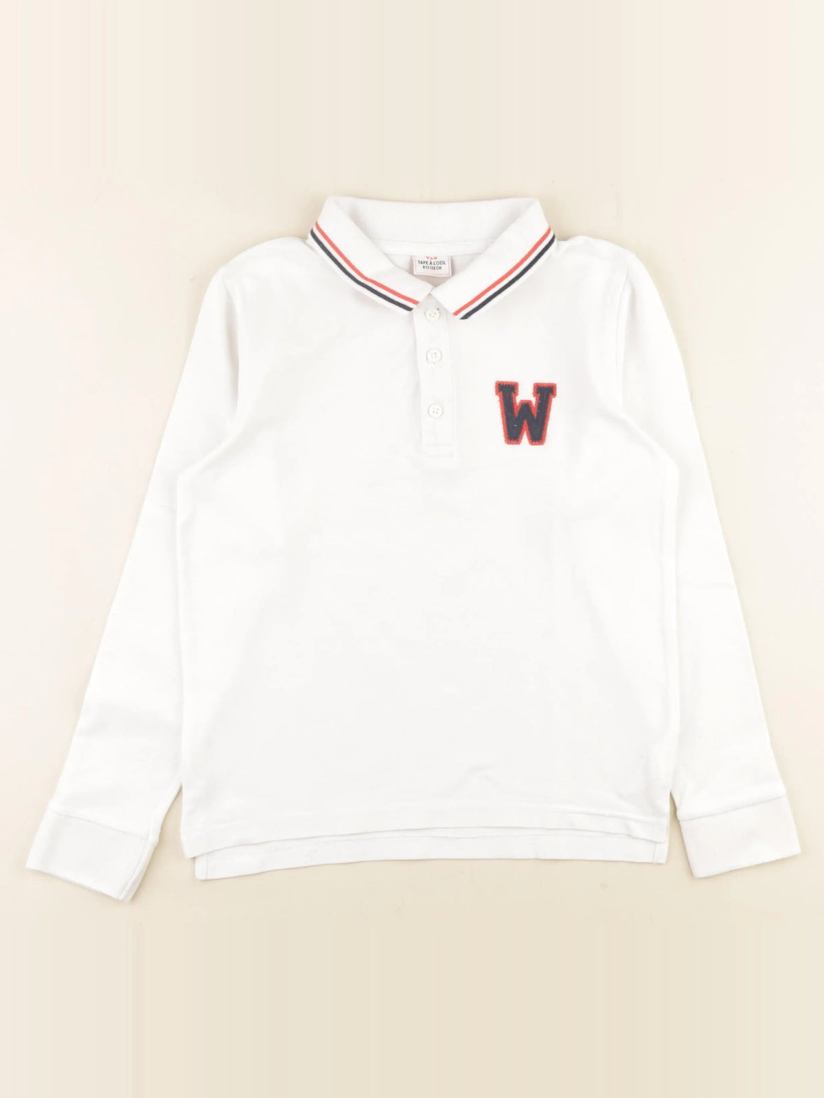 Tape à l'oeil - polo blanc - 8 ans