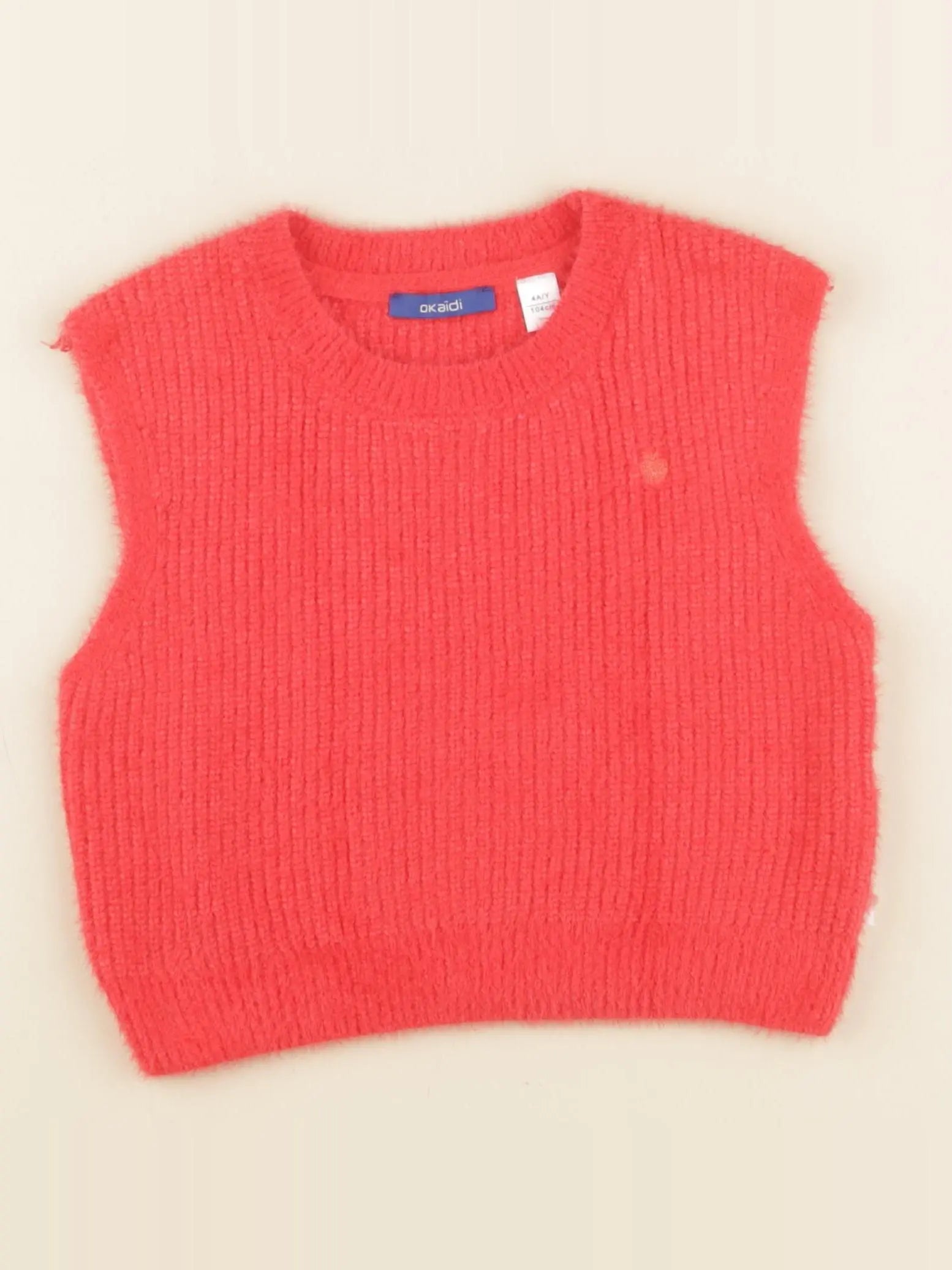 Okaidi - pull rouge - 4 ans