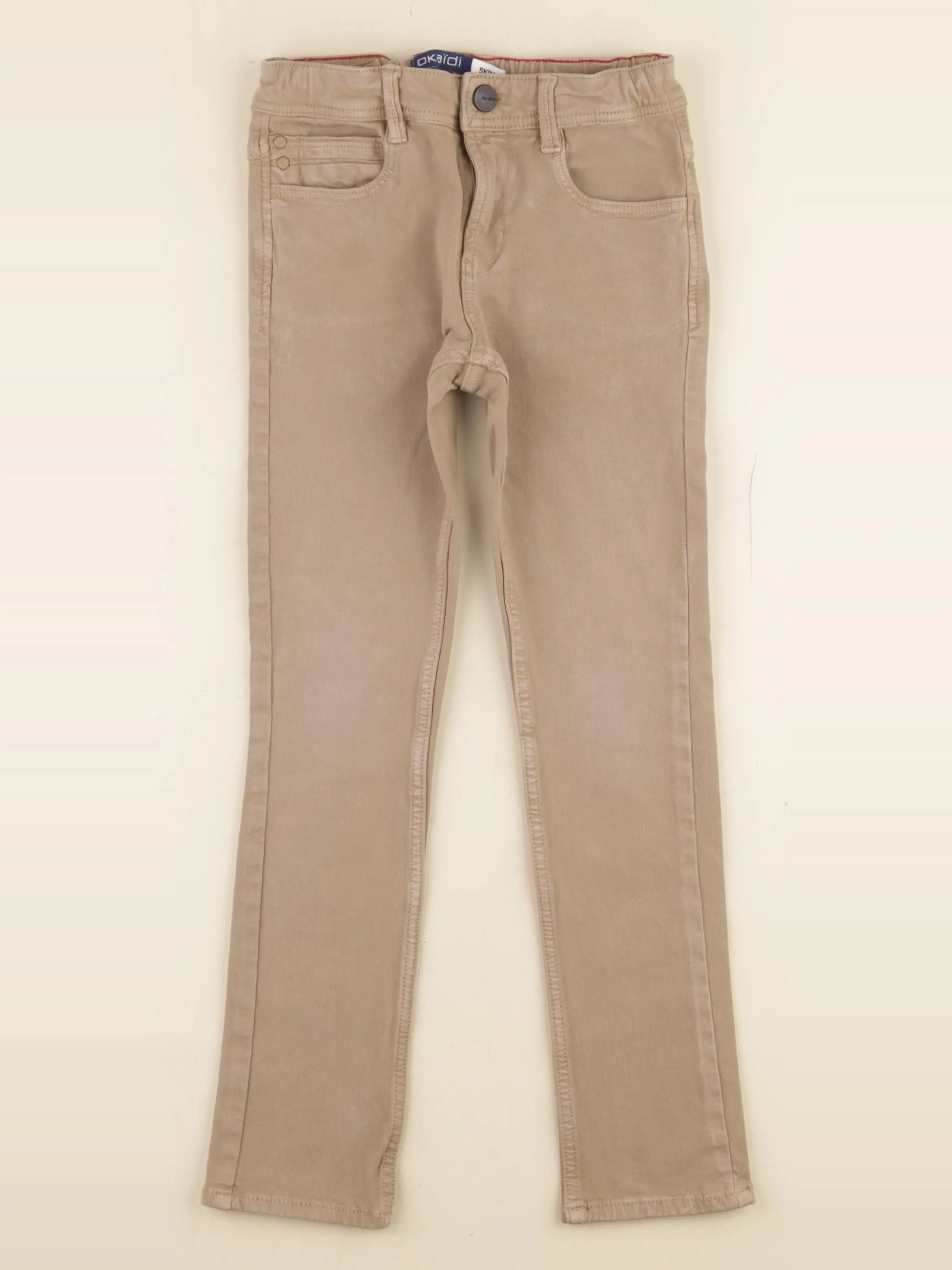 Okaidi - pantalon beige - 7 ans